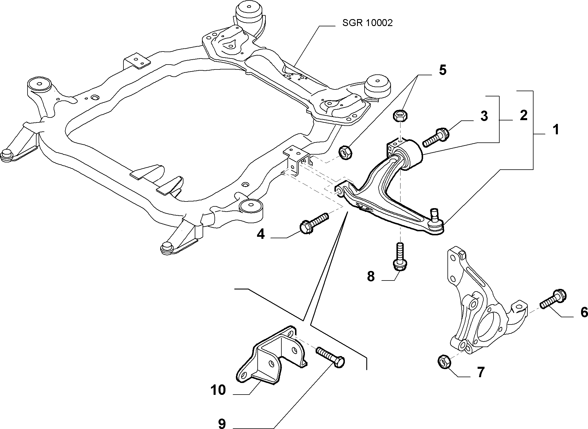 FCA 51748653 - Brat, suspensie roata allinparts.ro