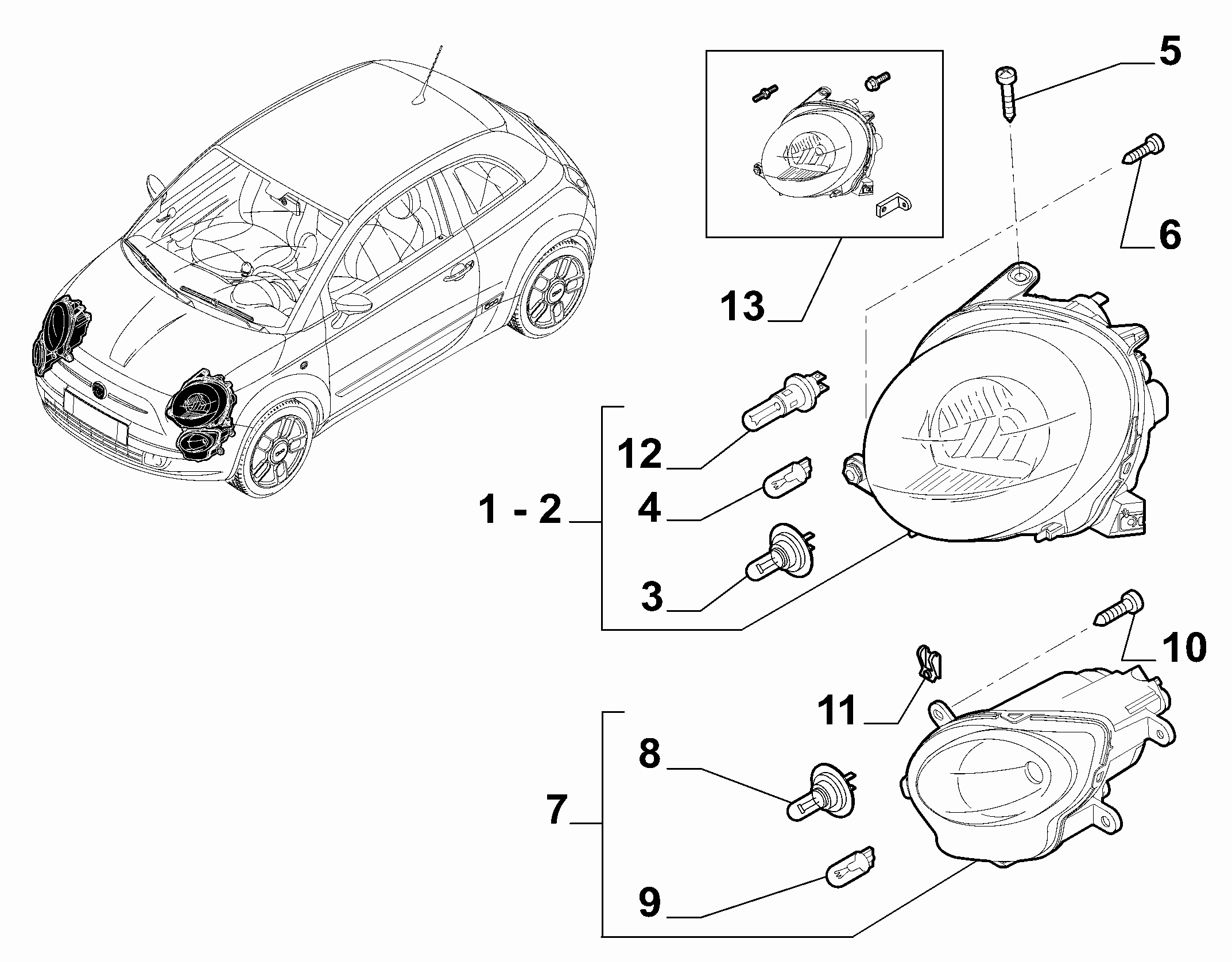 FCA 51786771* - Set reparatie, set cabluri allinparts.ro