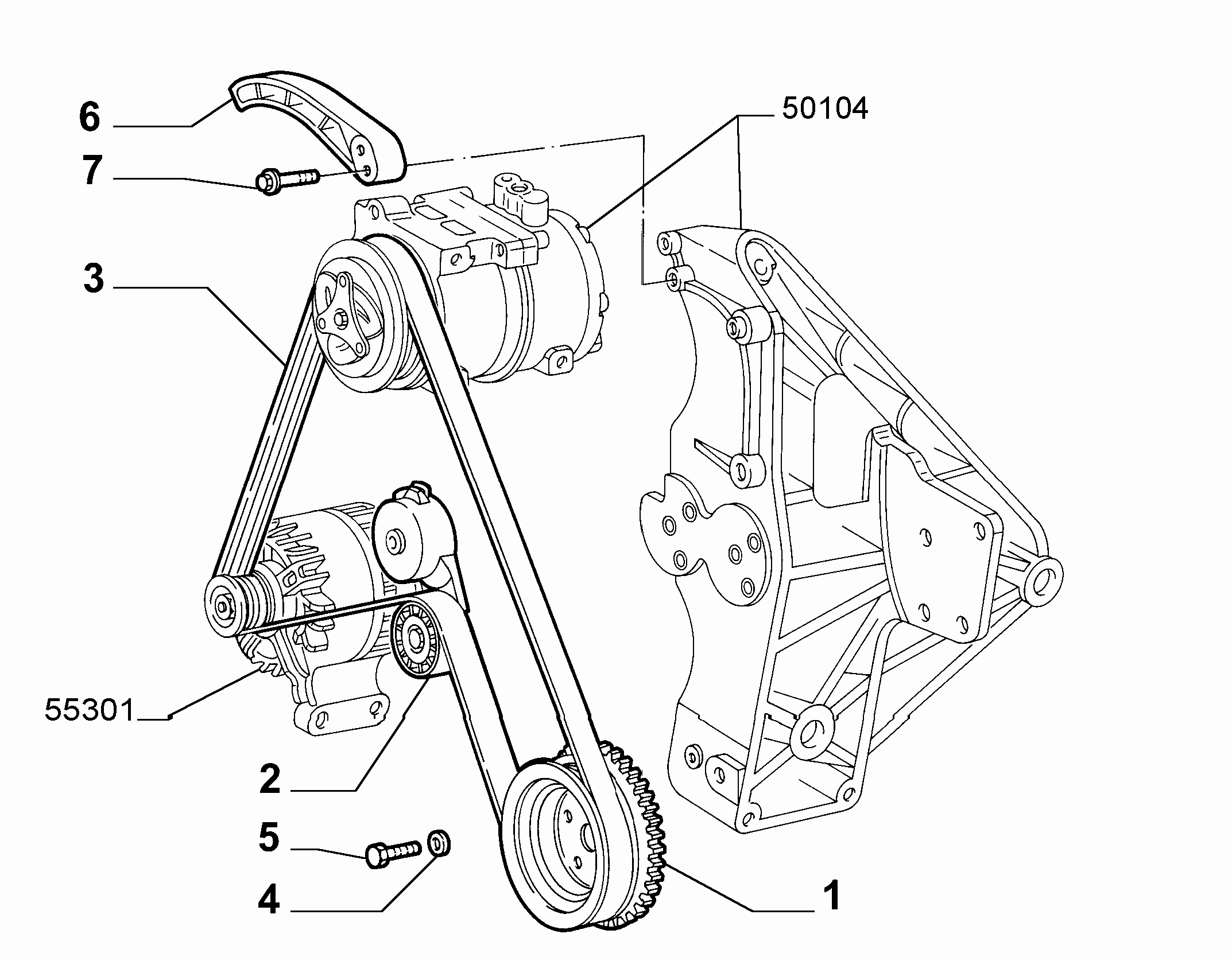 GM 55232827 - Intinzator curea, curea distributie allinparts.ro