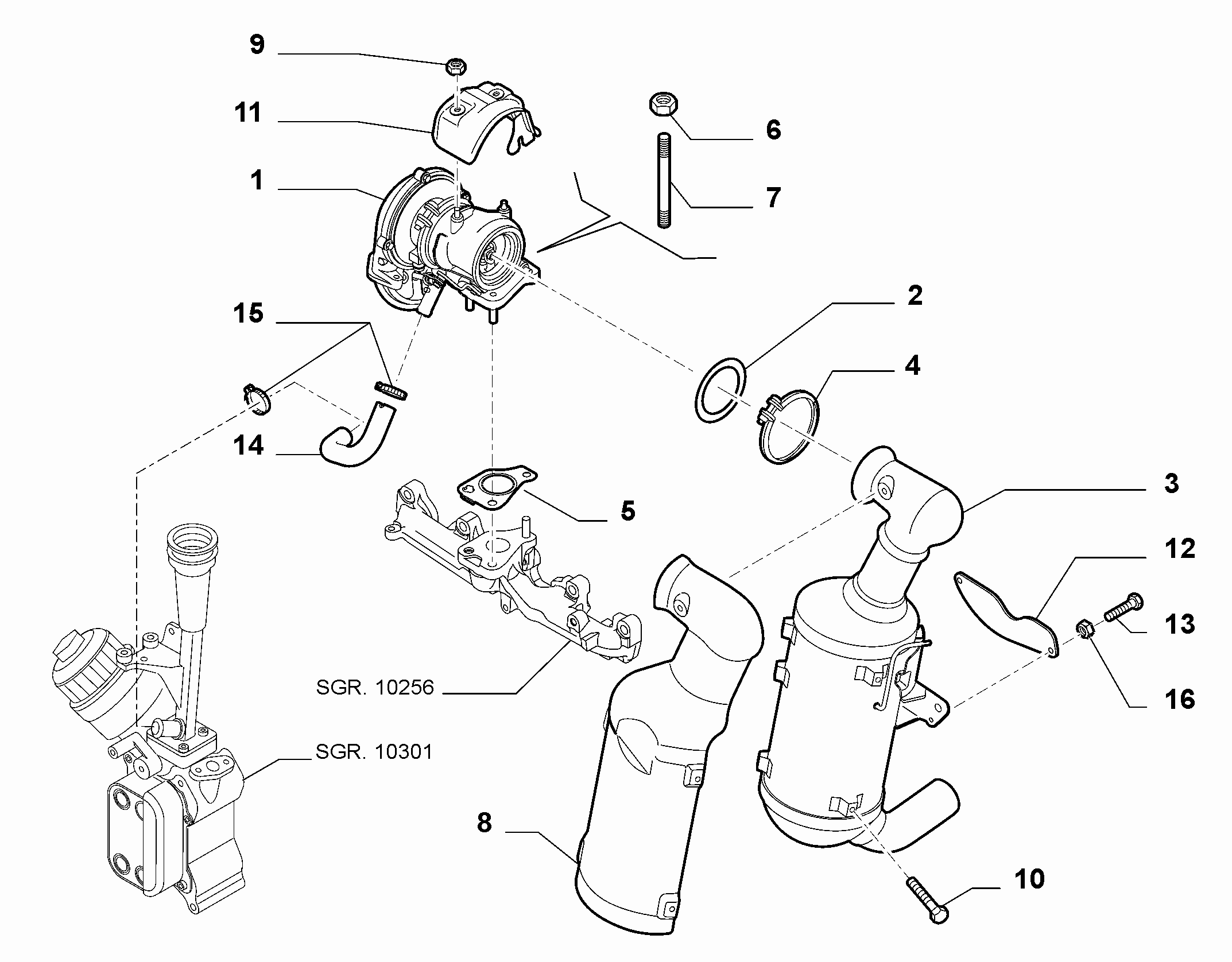 FCA 55234961 - Filtru funingine / particule, sist.de esapament allinparts.ro