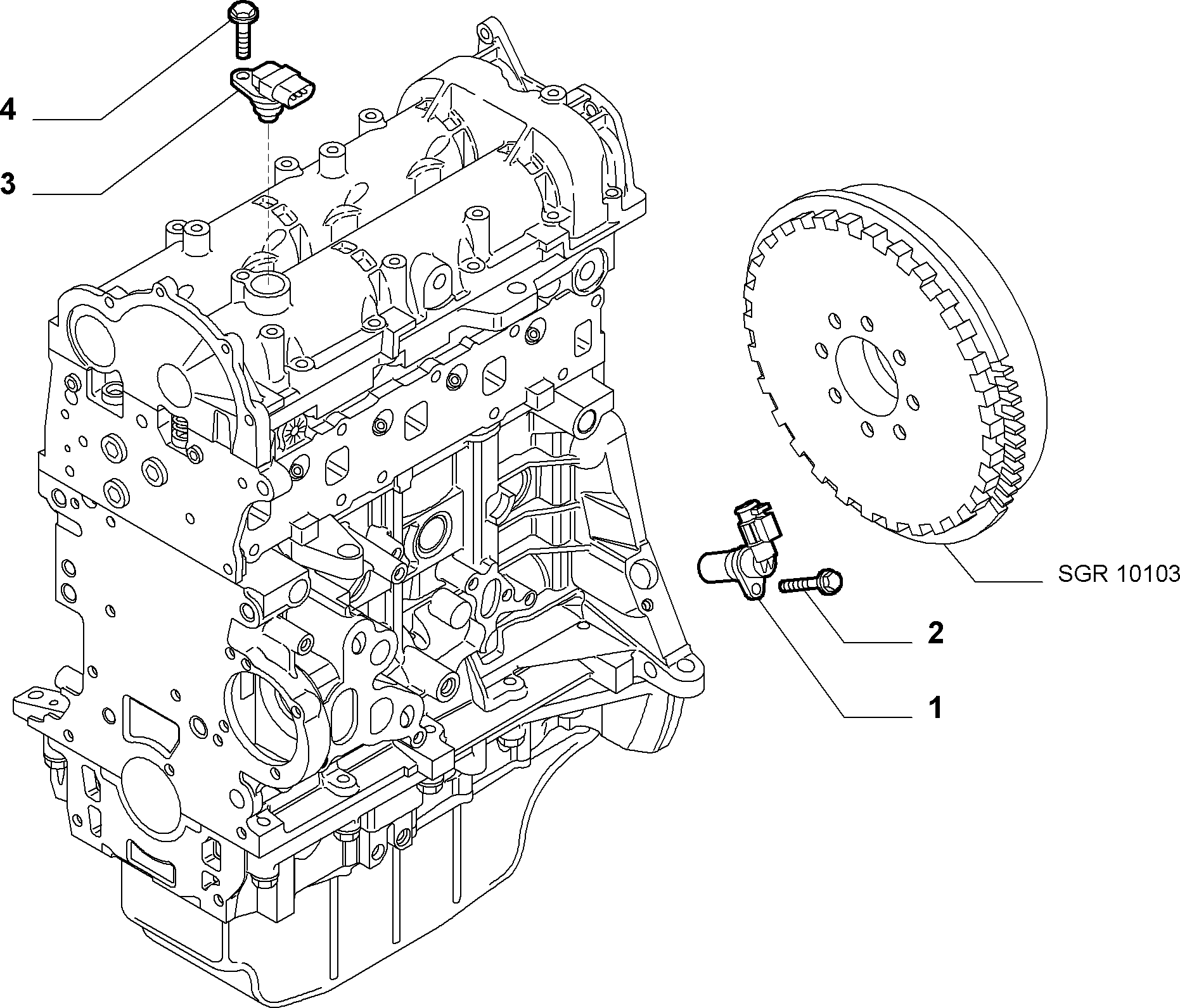 PSA 73502752 - Senzor impulsuri, arbore cotit allinparts.ro