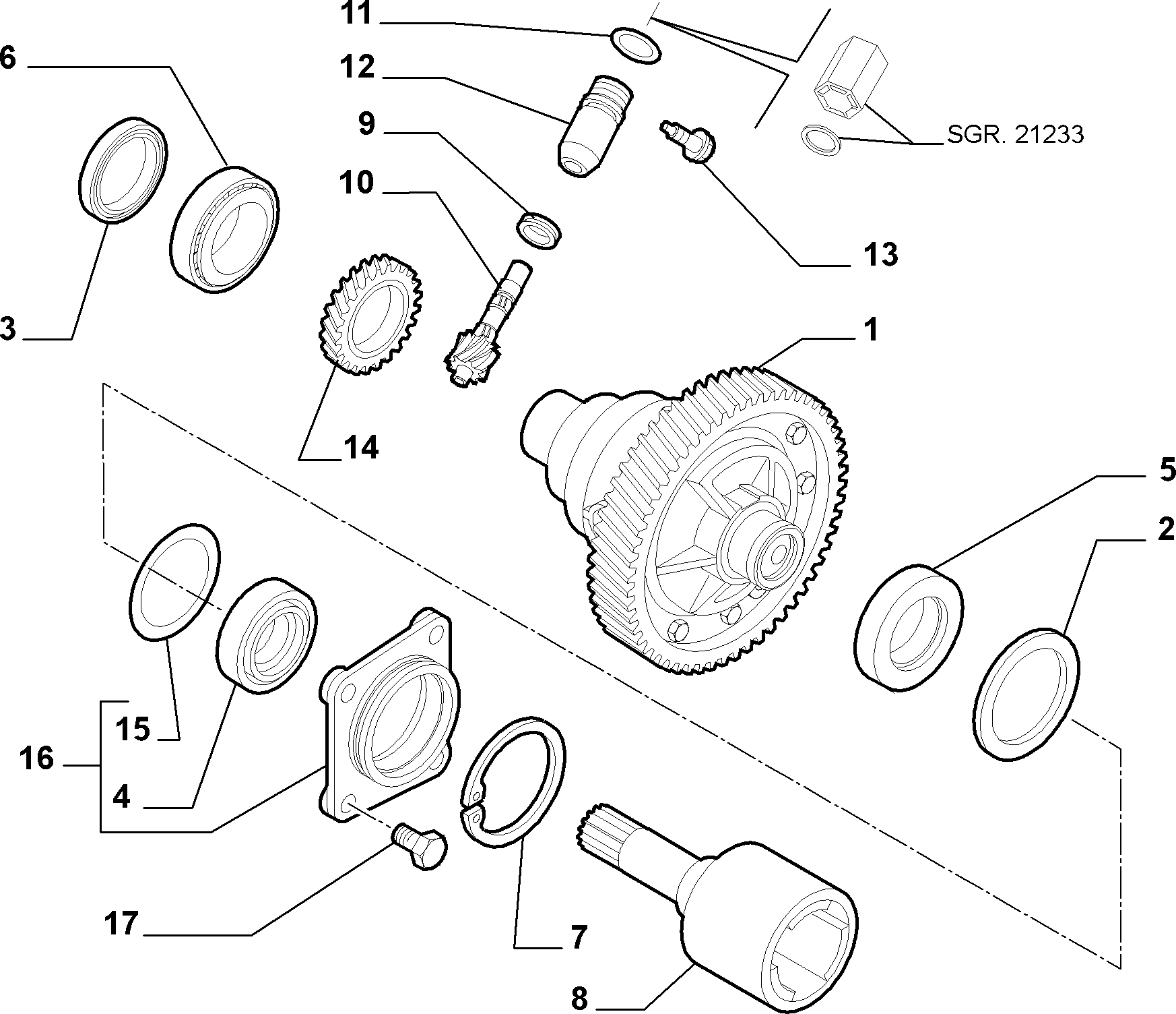 FCA 55225248 - Set rulment roata allinparts.ro