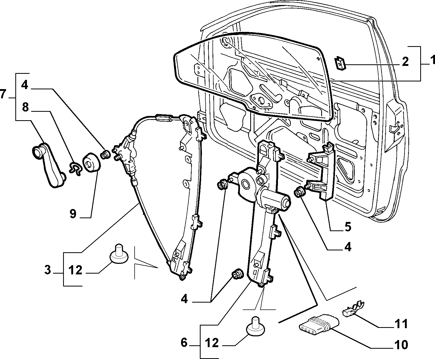 FCA 51764549 - Mecanism actionare geam allinparts.ro