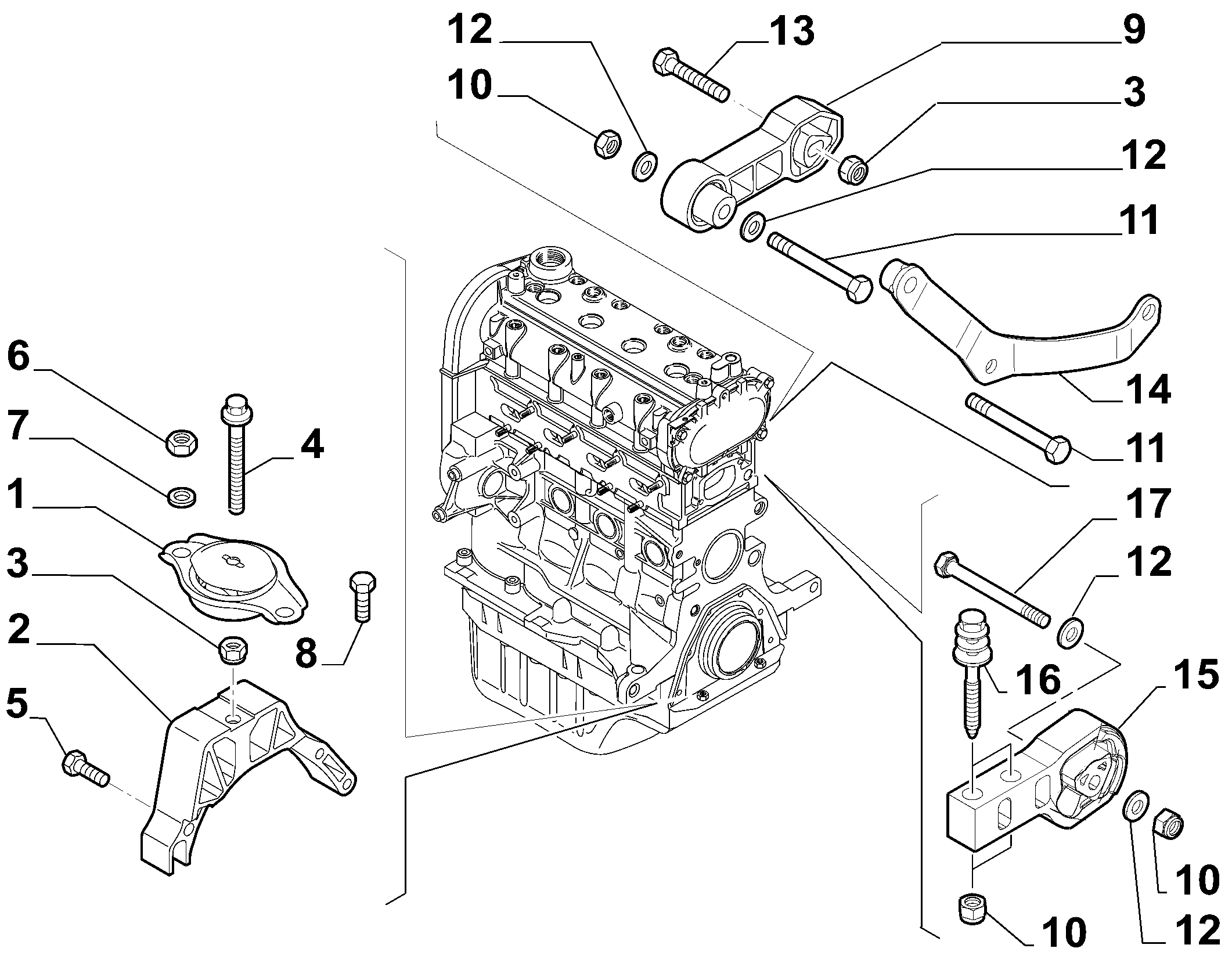 FCA 51730870 - Suport motor allinparts.ro