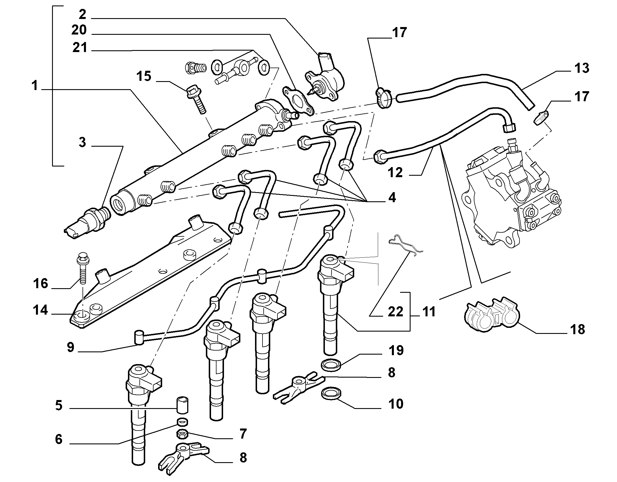 FCA 73503347 - Supapa control presiune, sistem - Common-Rail allinparts.ro