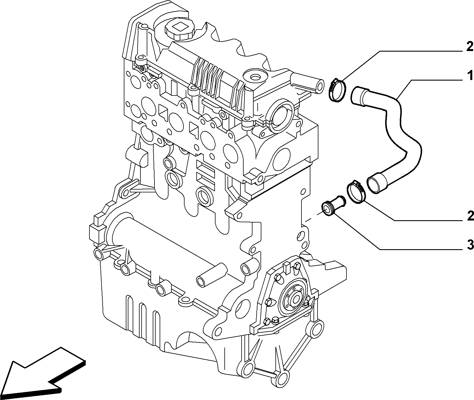FCA 46767698 - Furtun ulei allinparts.ro