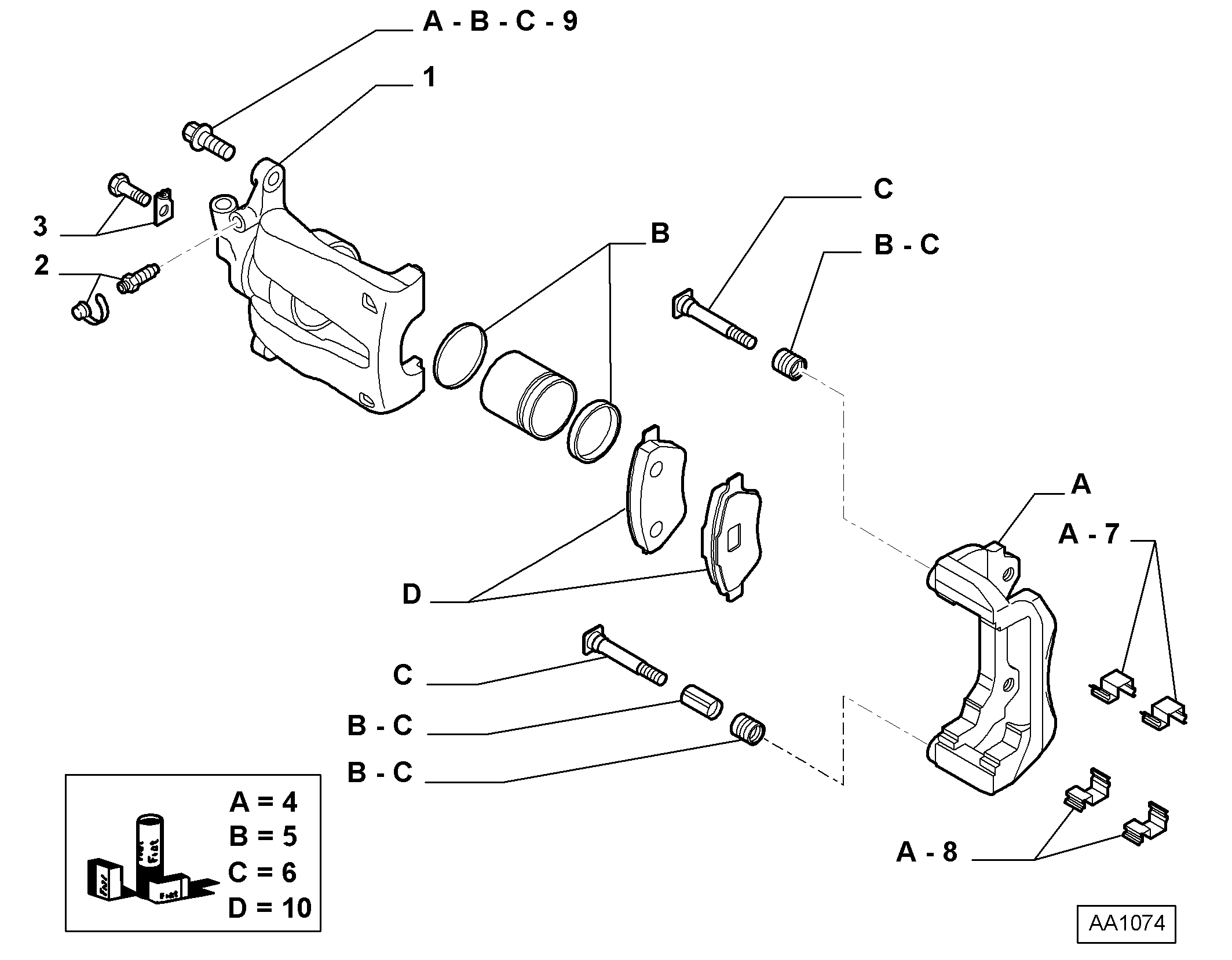 FCA 77362746 - Set reparatie, etrier allinparts.ro