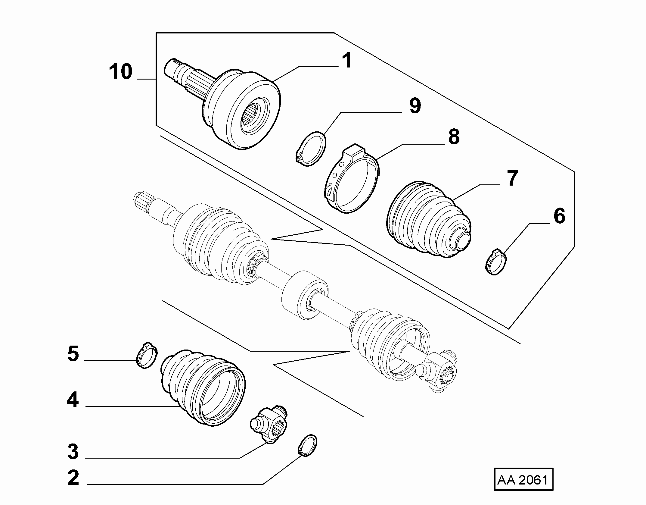 FCA 46308003 - Burduf cauciuc, articulatie planetara allinparts.ro