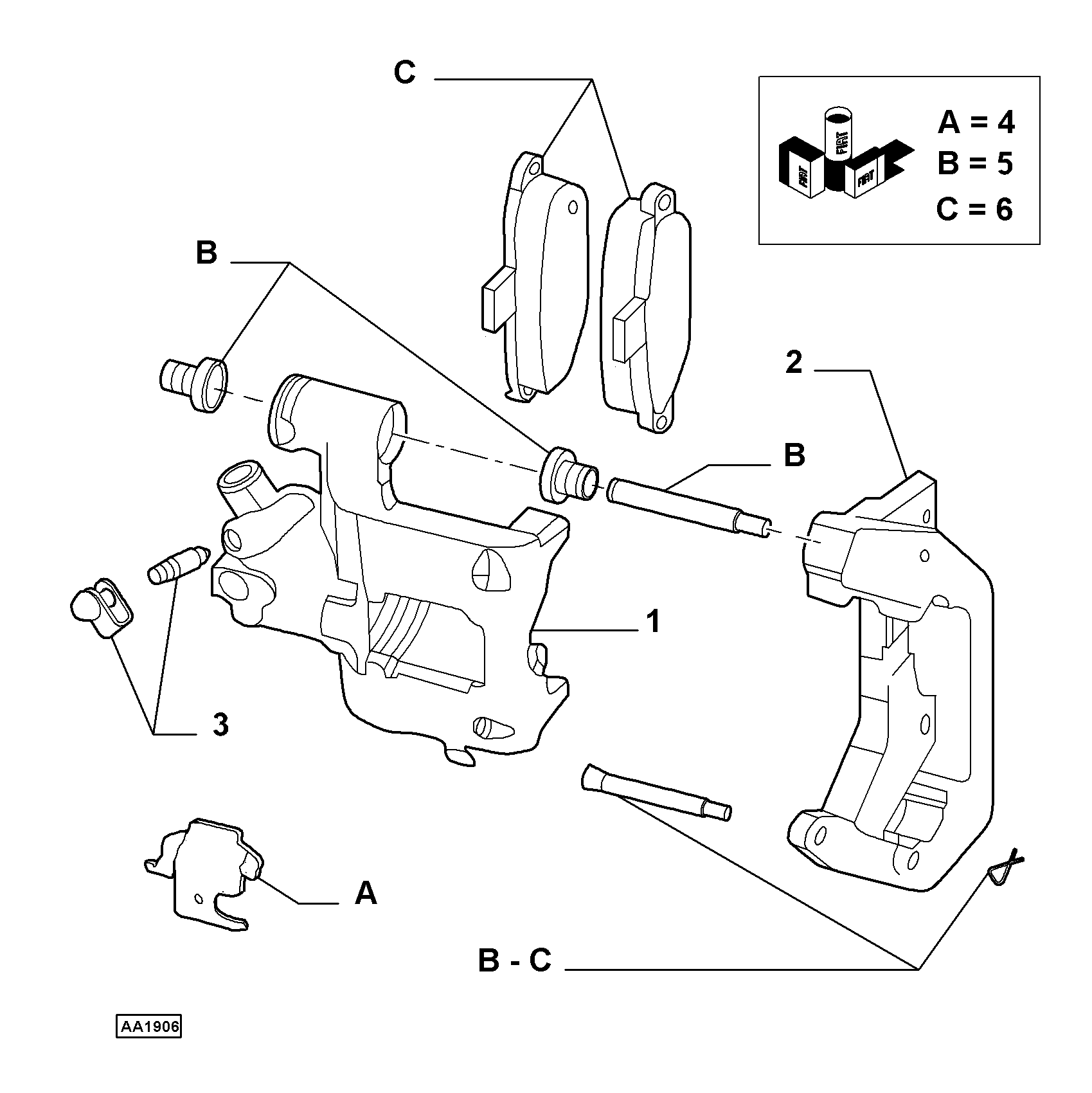 FCA 77365337 - Set placute frana,frana disc allinparts.ro