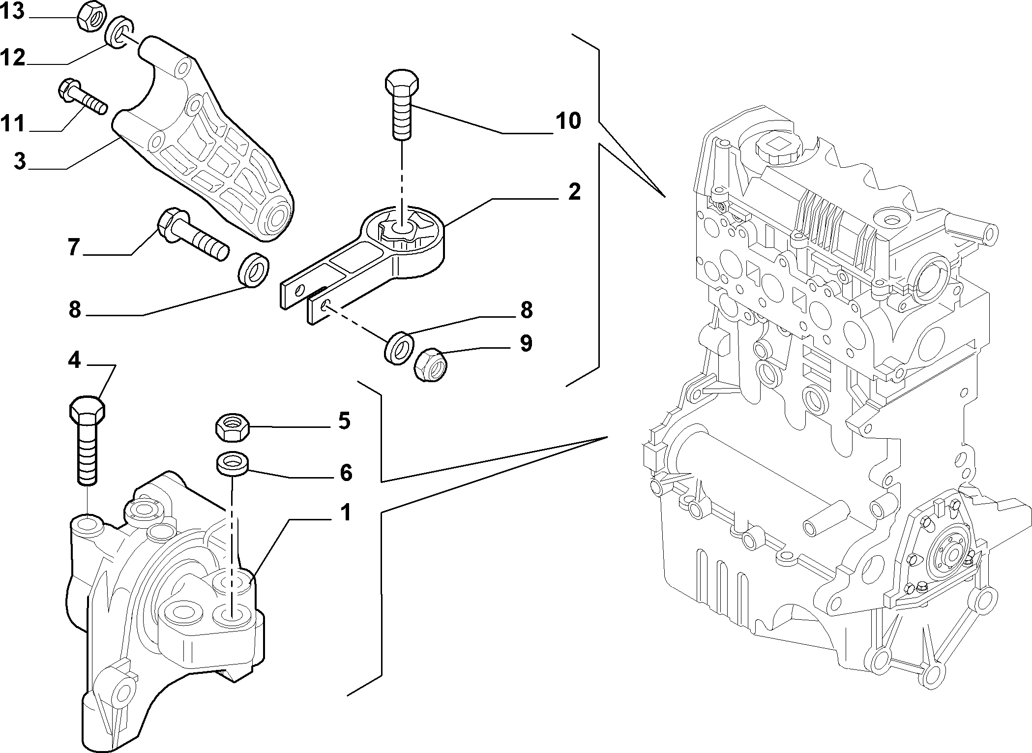FCA 51732386 - Suport motor allinparts.ro