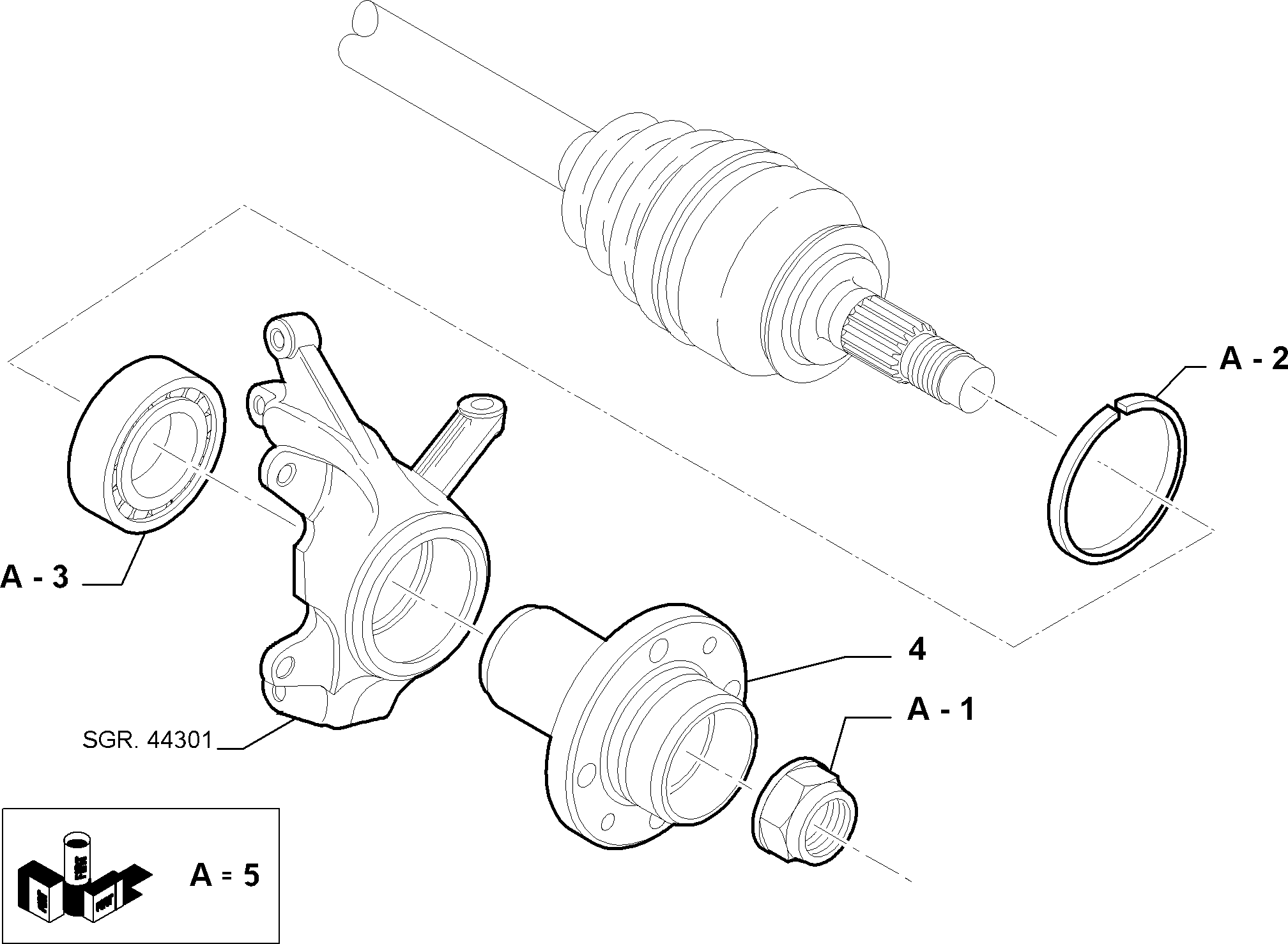 FCA 71714464 - Set rulment roata allinparts.ro