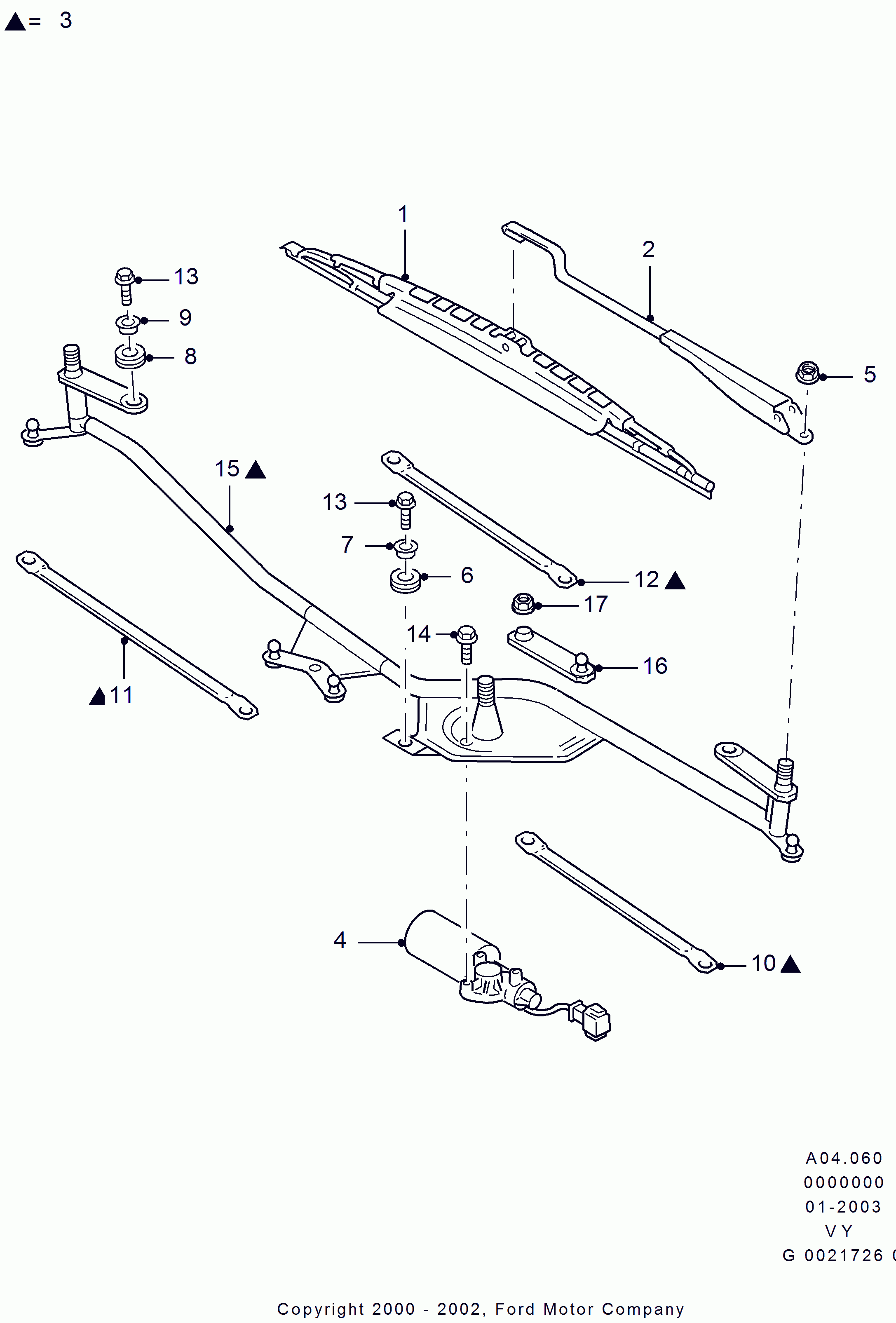 FORD 1124510 - Lamela stergator allinparts.ro