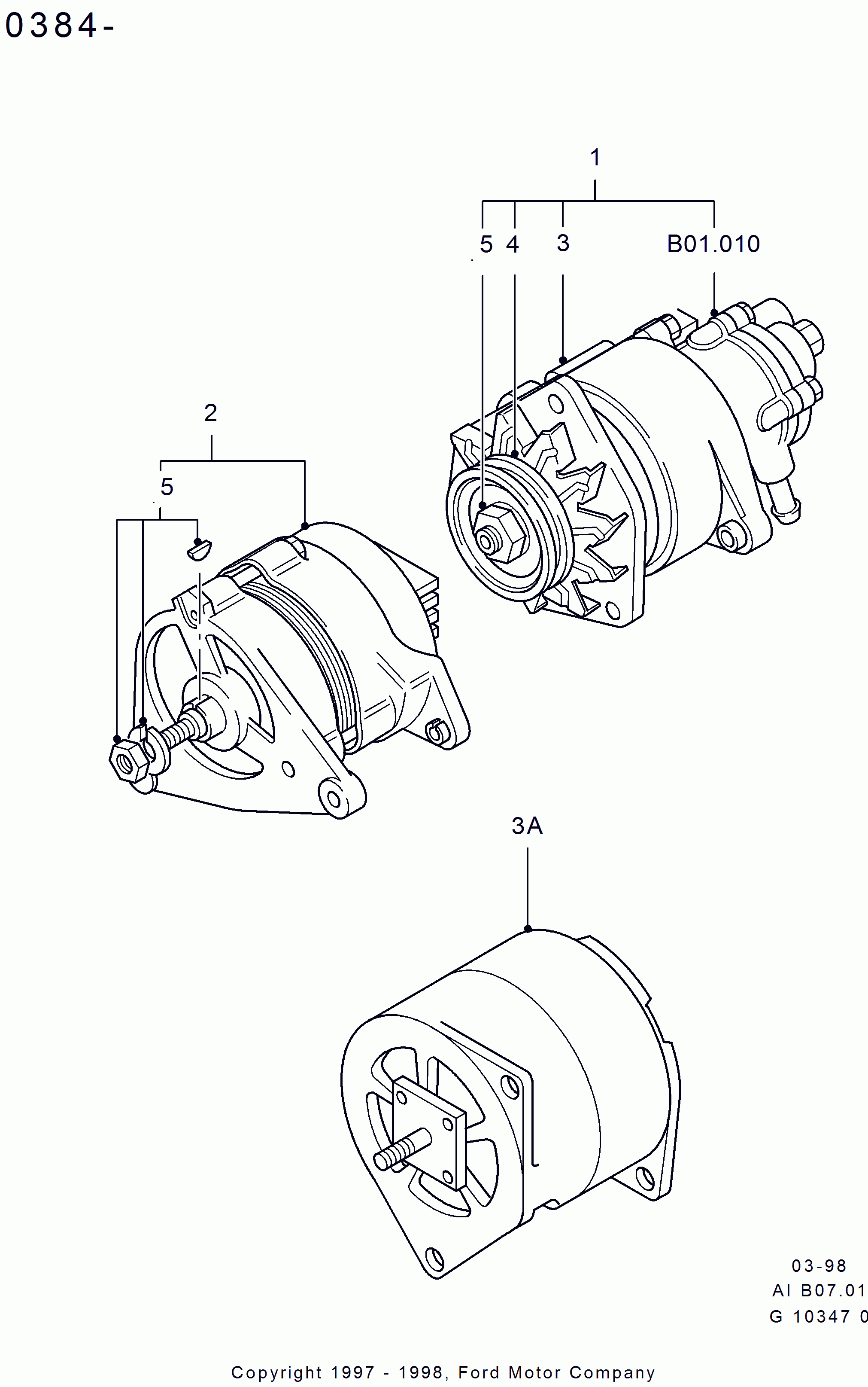 FORD 7 302 659 - Generator / Alternator allinparts.ro