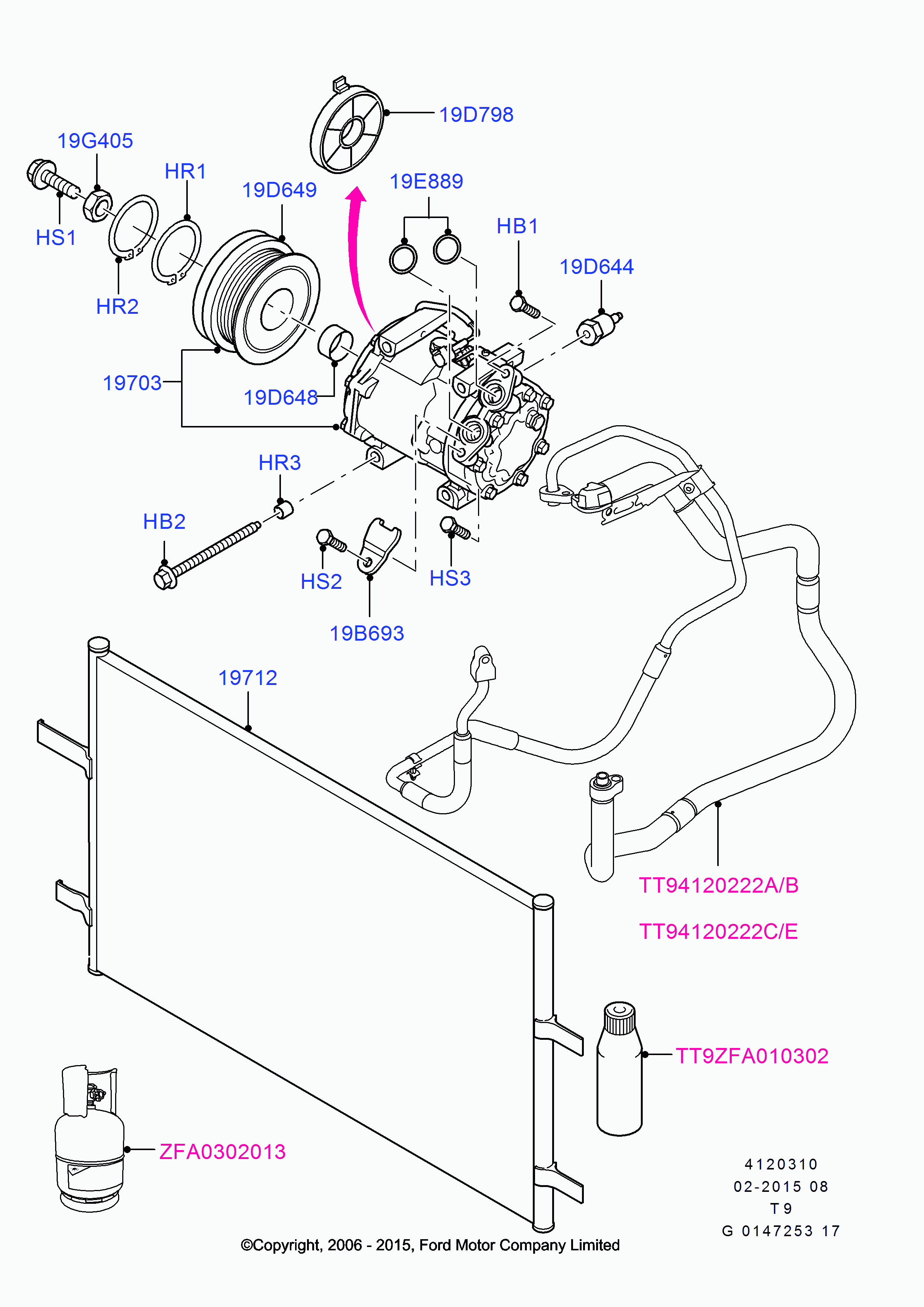 FORD 1 421 334 - Compresor, climatizare allinparts.ro