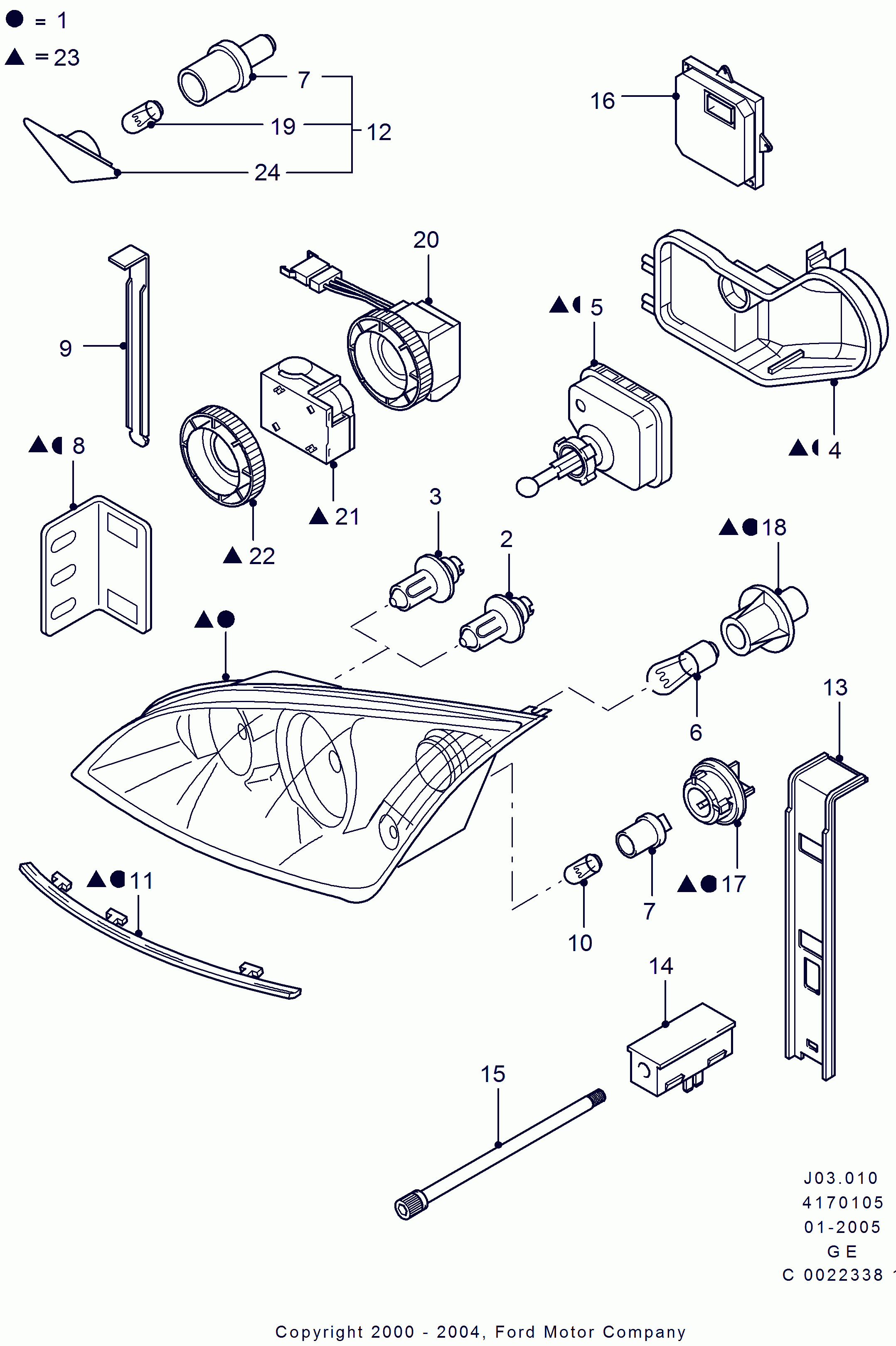 FORD 4075423 - Bec, semnalizator allinparts.ro