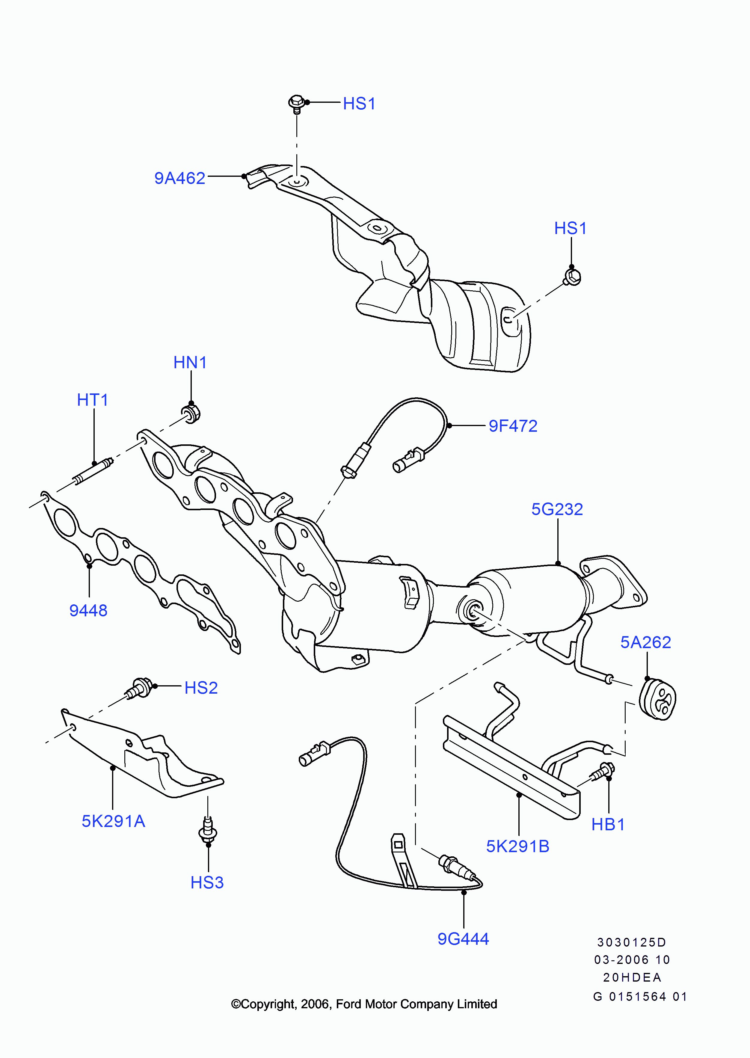 FORD 1376445 - Sonda Lambda allinparts.ro