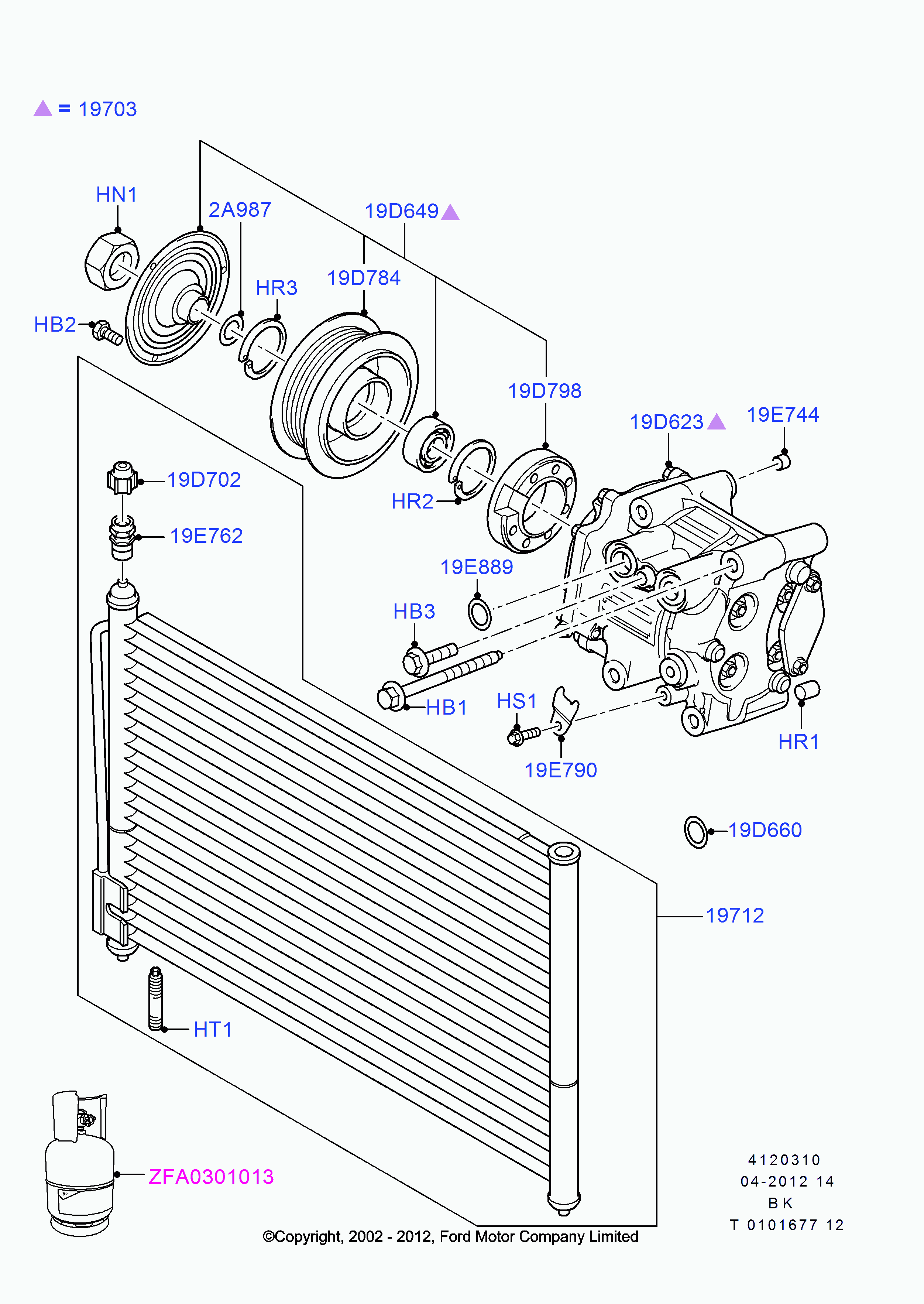 FORD 4 588 121 - Compresor, climatizare allinparts.ro