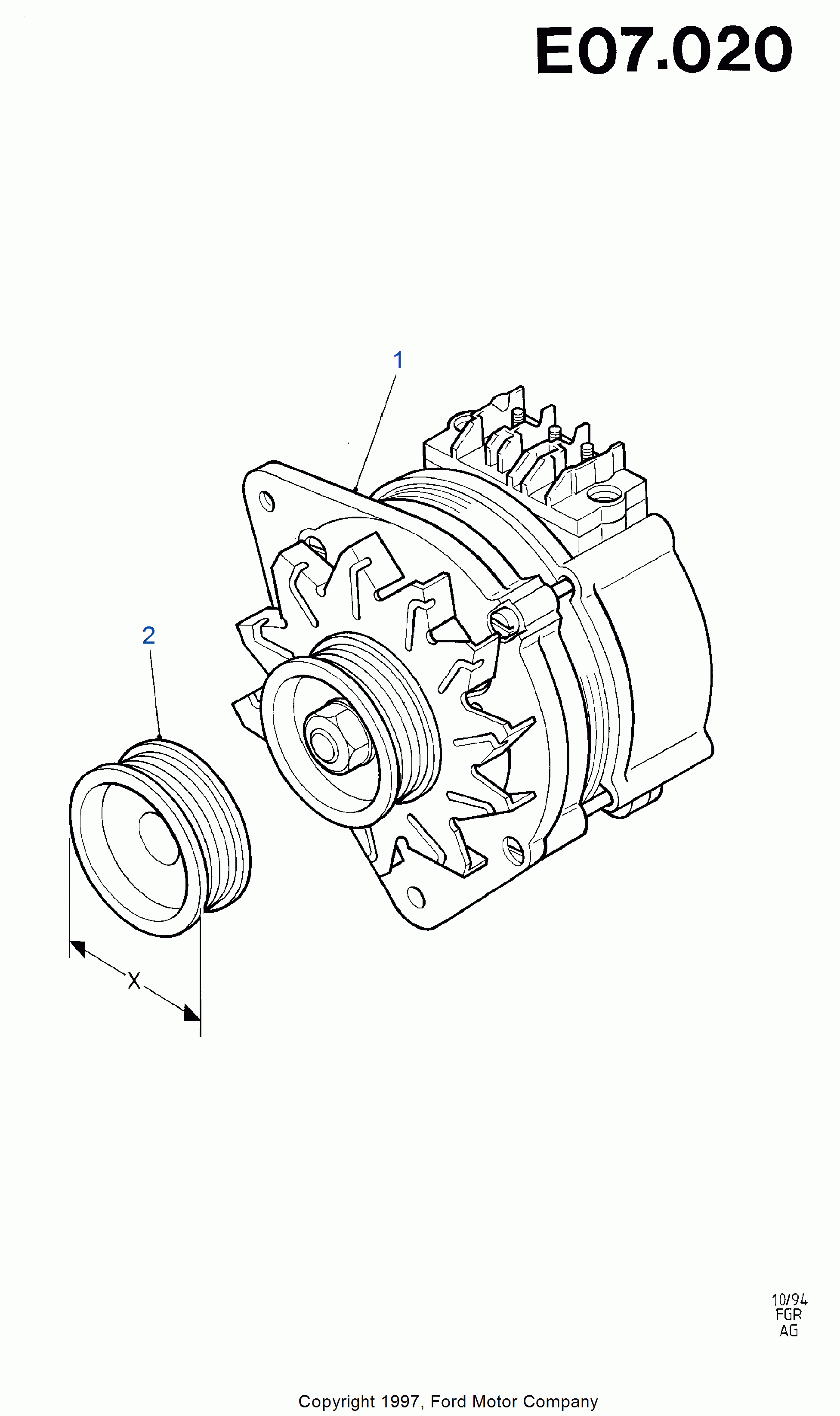 FORD 6 165 056 - Regulator, alternator allinparts.ro