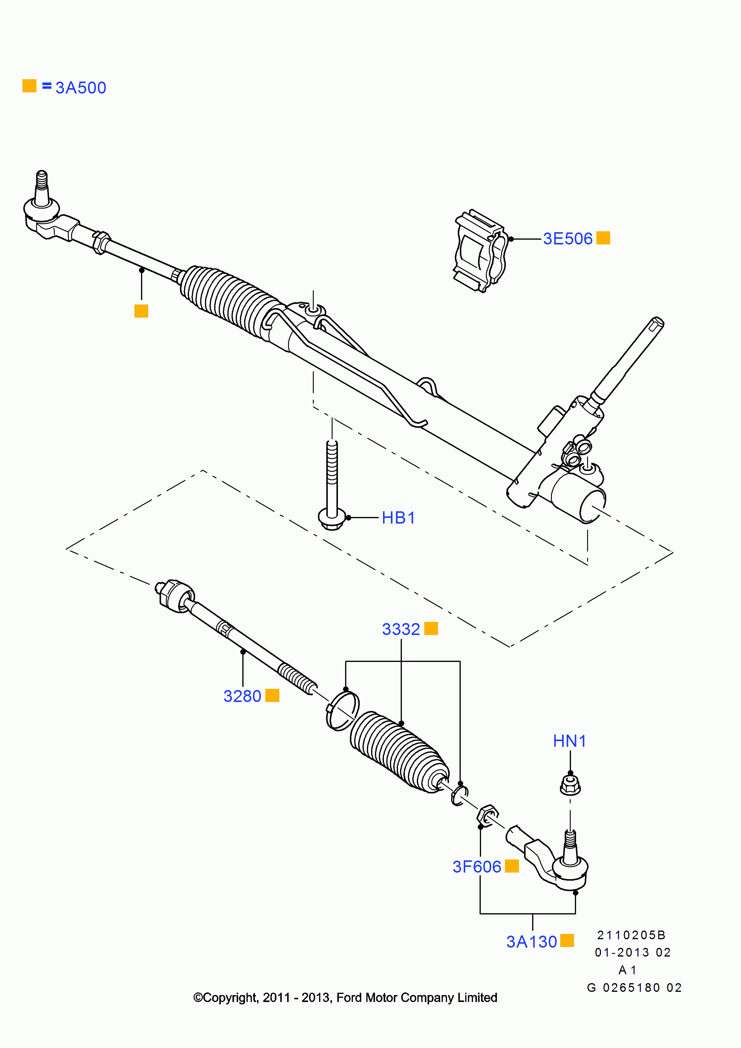 FORD 1 433 372 - Ansamblu burduf, directie allinparts.ro