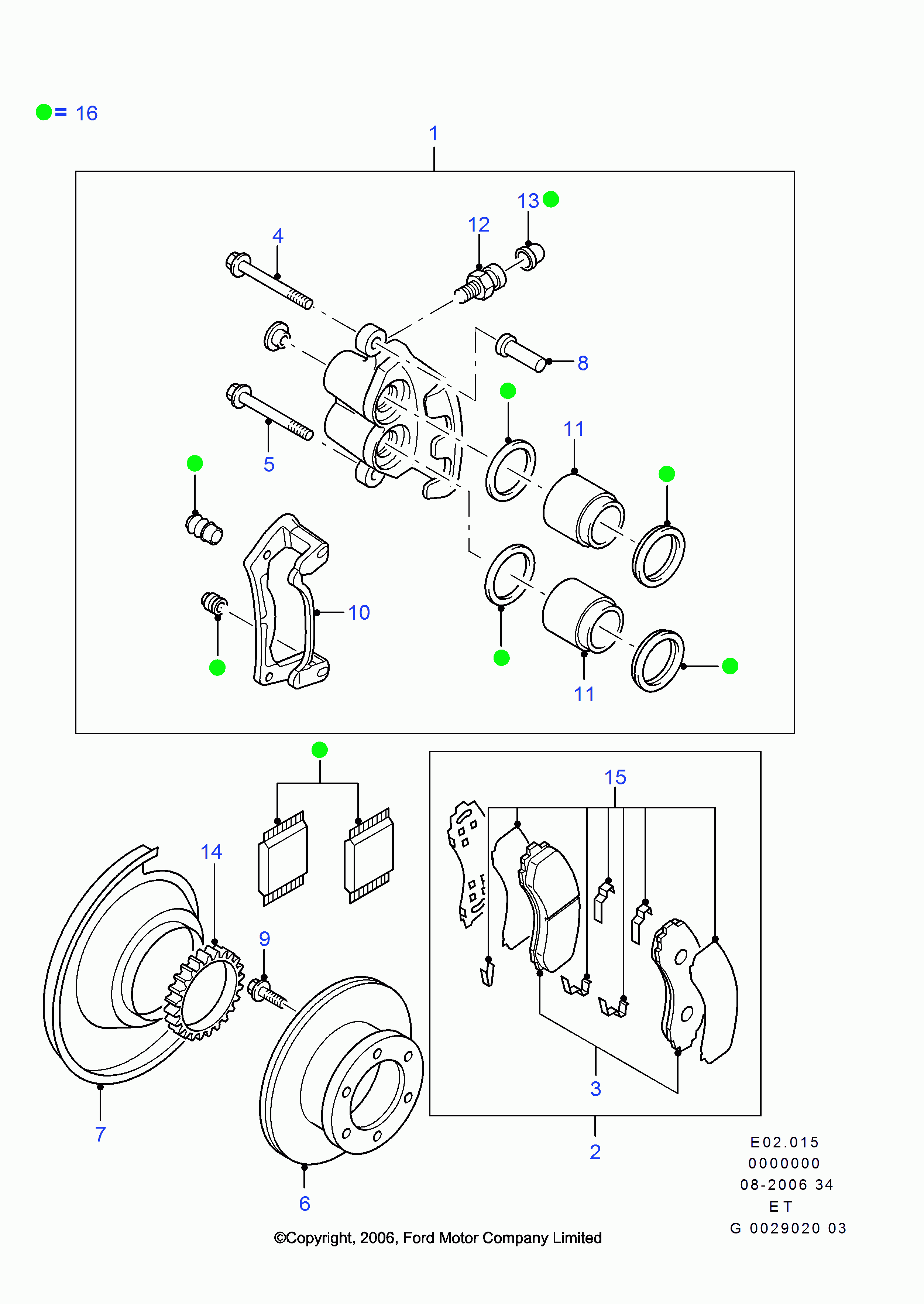 FORD 1454526 - Etrier frana allinparts.ro