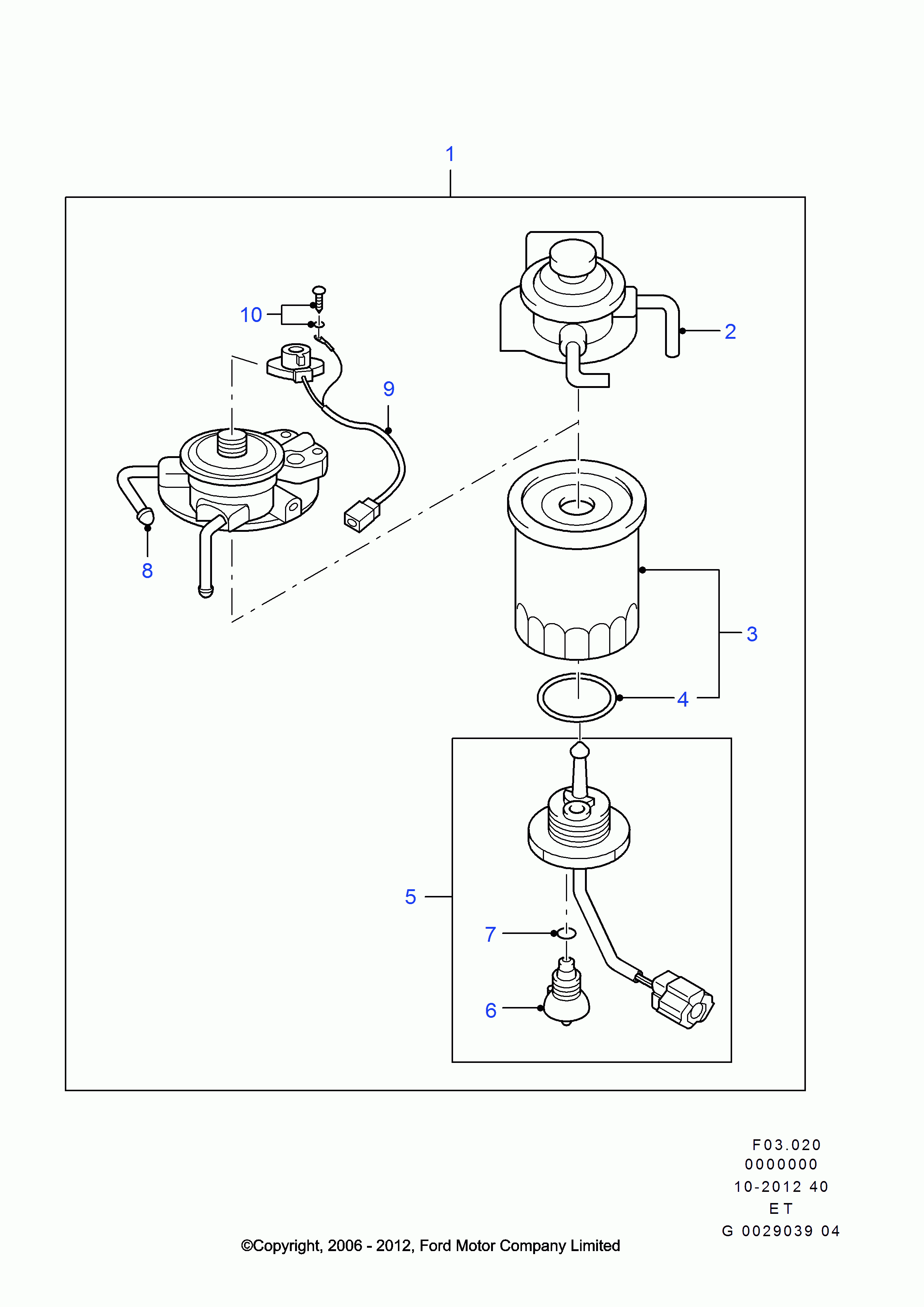 FORD 5091986 - FORD 5091986 - Filtru combustibil allinparts.ro