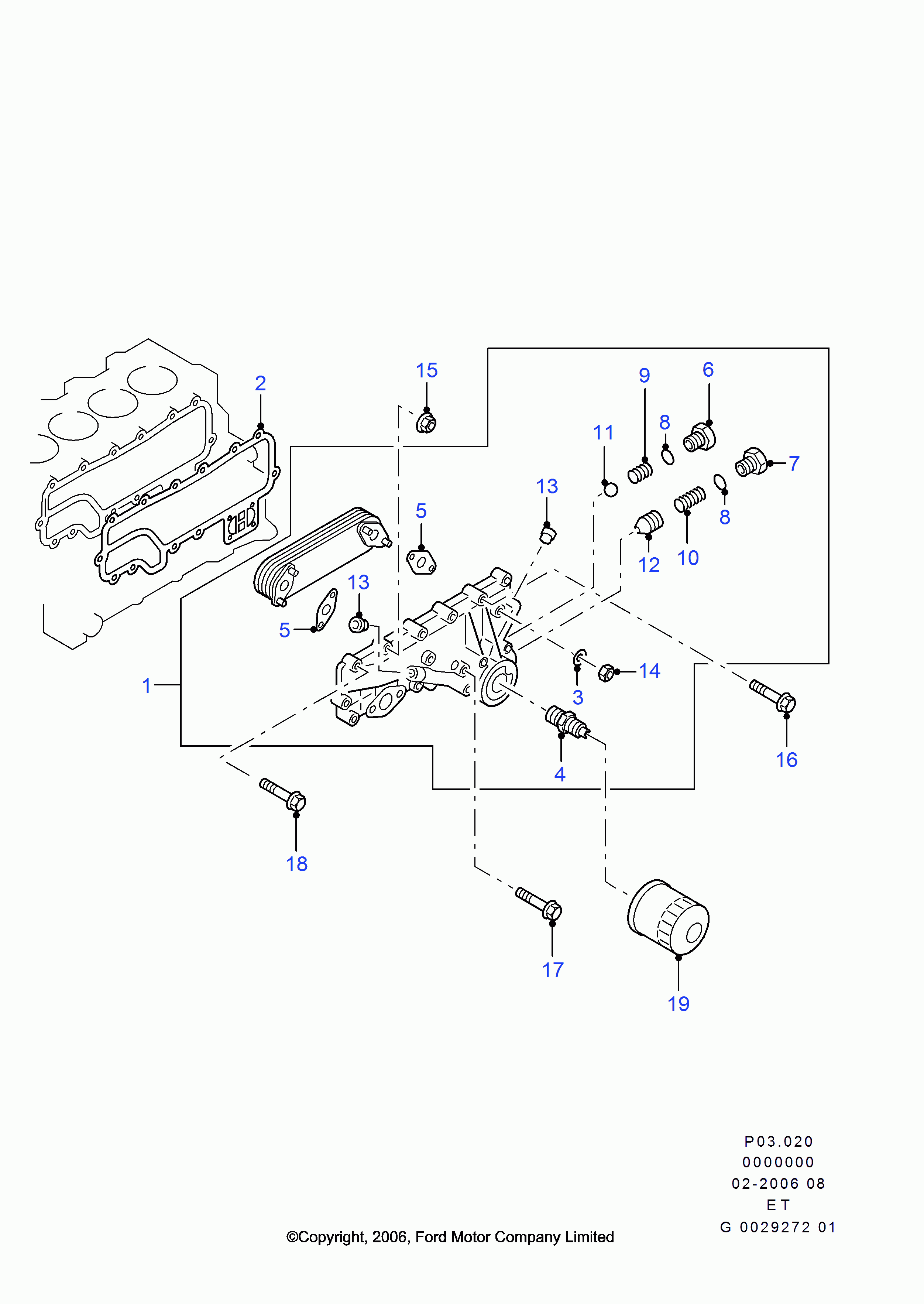 FORD USA 1 449 182 - Filtru ulei allinparts.ro