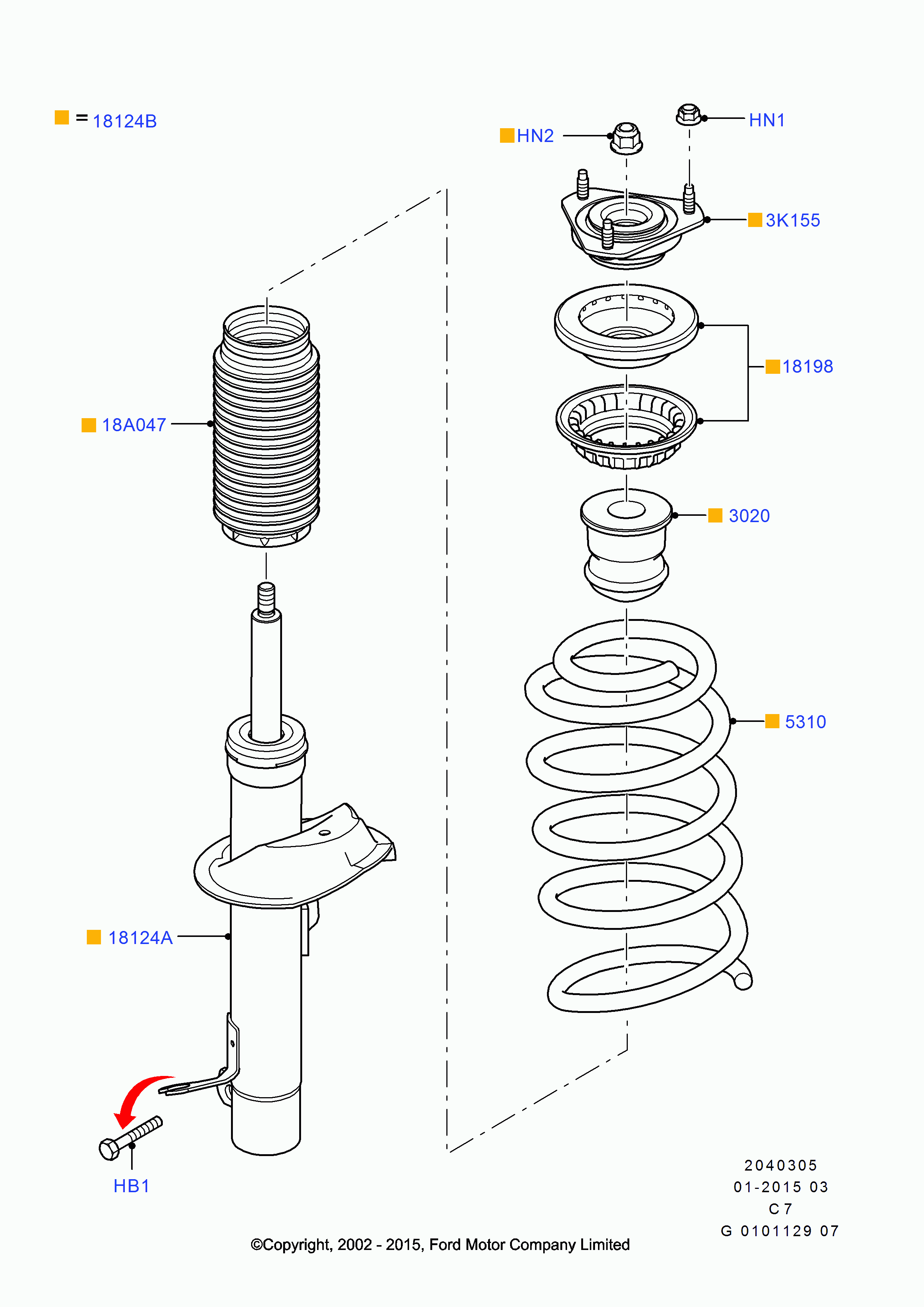 FORD 1520658 - Amortizor allinparts.ro