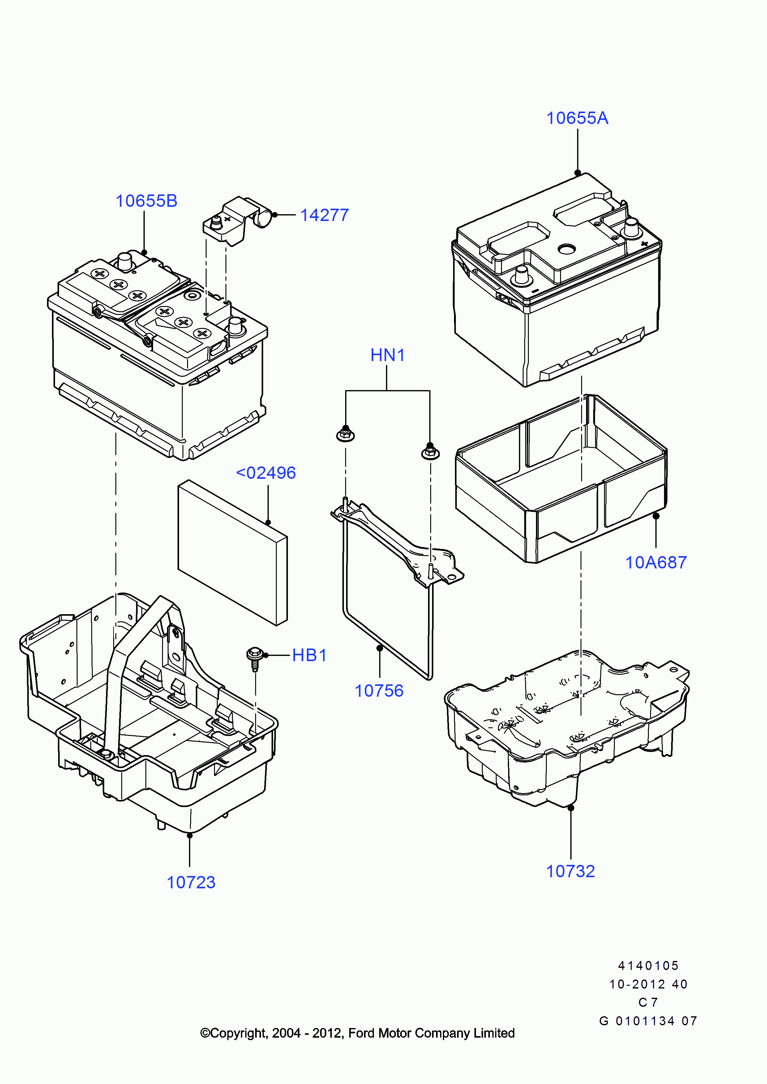 FORD USA 1 672 942 - Baterie de pornire allinparts.ro