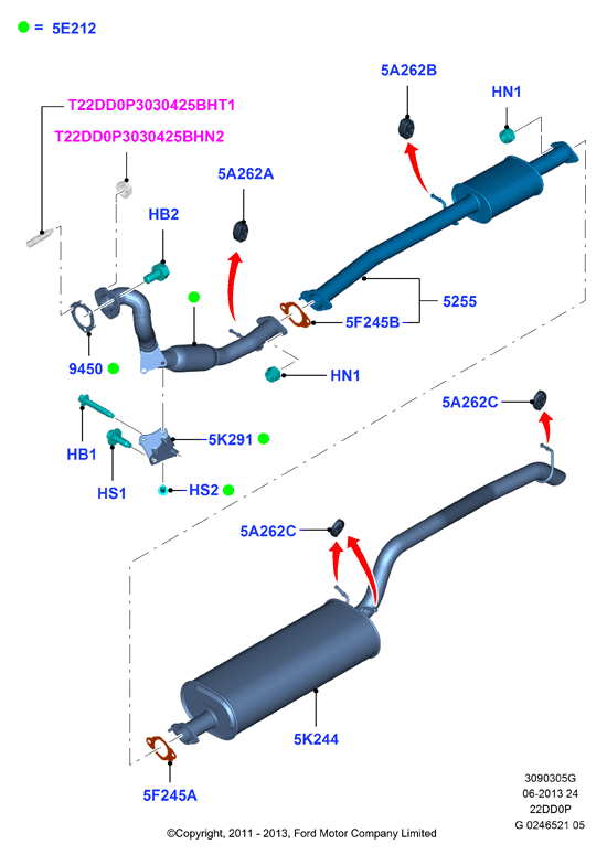 FORD 1146858 - Bucsa, bara stabilizare allinparts.ro