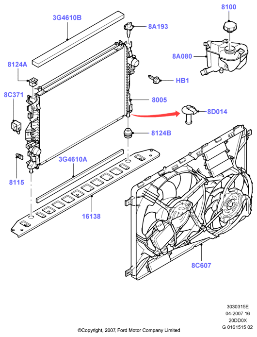 Volvo 1778037 - Radiator, racire motor allinparts.ro