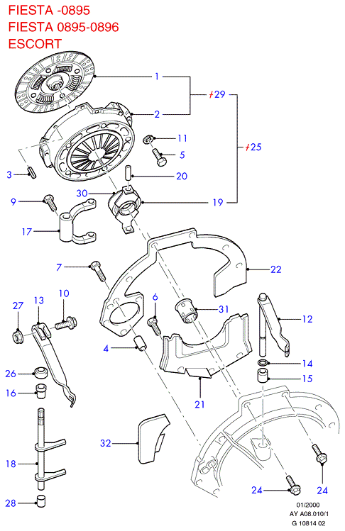 FORD 1744565 - Set ambreiaj allinparts.ro