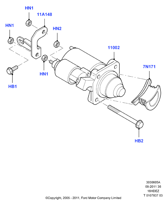FORD USA 2109622 - Starter allinparts.ro
