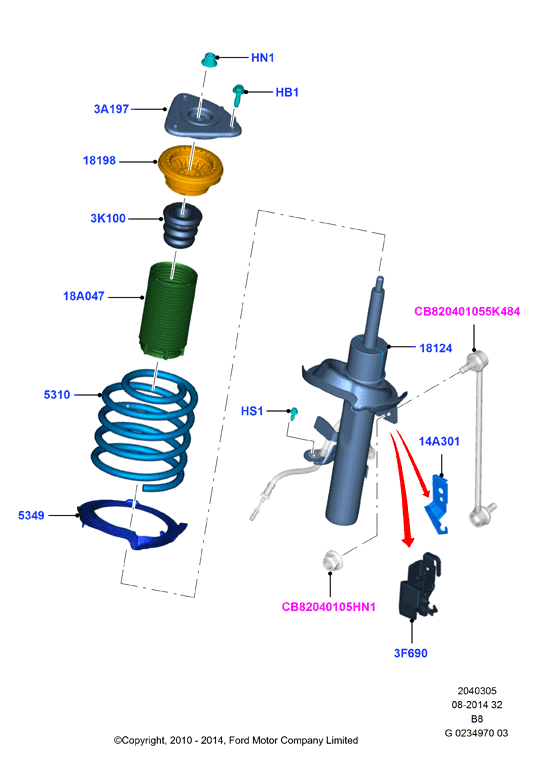 FORD 1710076 - Amortizor allinparts.ro
