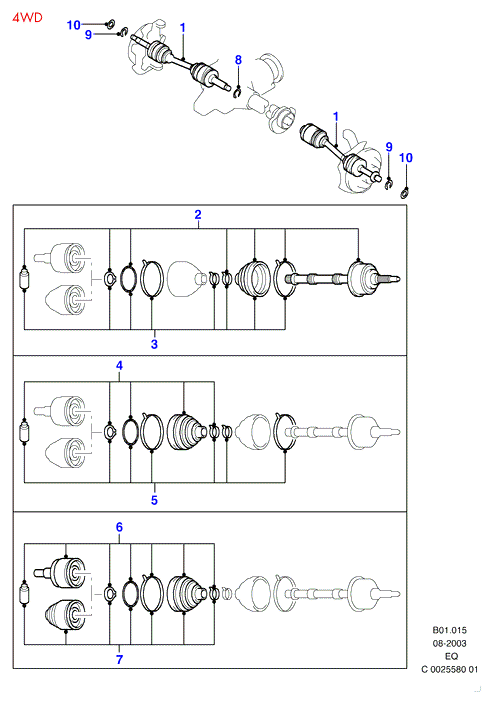 FORD 4557872 - Burduf cauciuc, articulatie planetara allinparts.ro