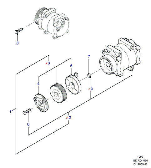 FORD 1 406 032 - Compresor, climatizare allinparts.ro