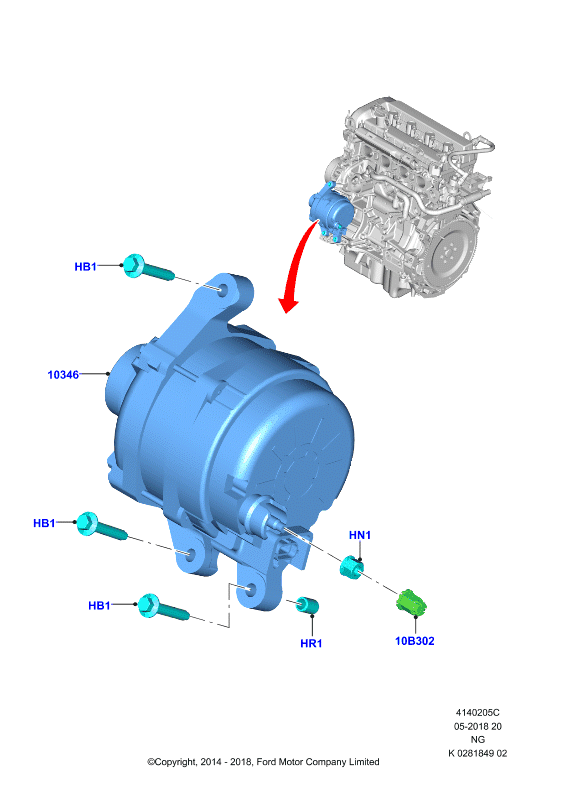 FORD 2015142 - Generator / Alternator allinparts.ro