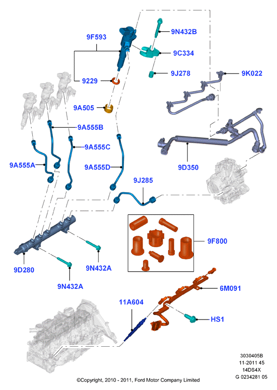 FORD 1691340 - FORD 1691340 - Set garnituri etansare,injectoare allinparts.ro