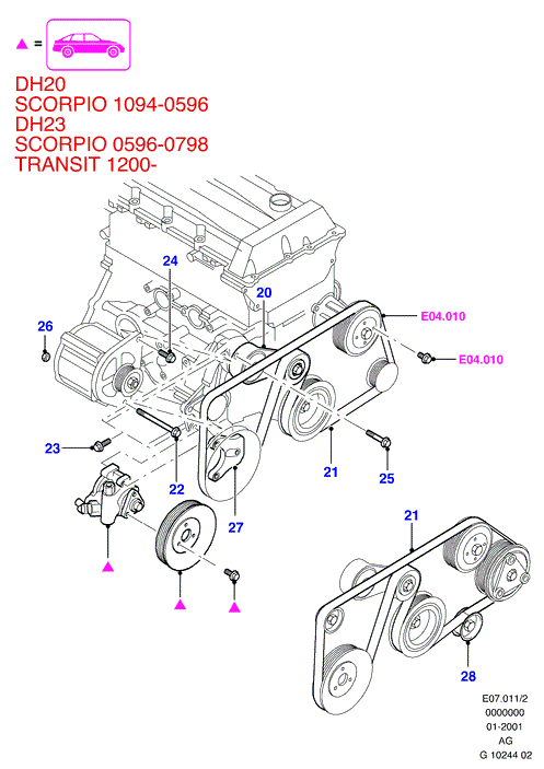 FCA 1011696 - Curea transmisie cu caneluri allinparts.ro
