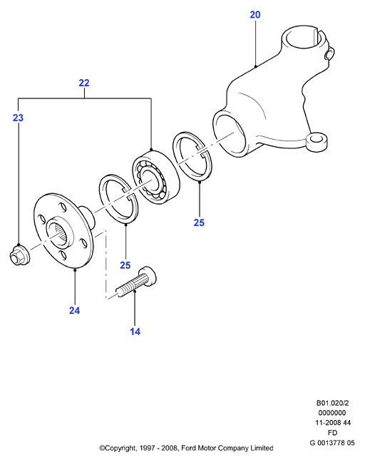 FORD 1073934 - Burduf cauciuc, articulatie planetara allinparts.ro