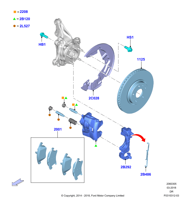 FORD 5301450 - Surub aerisire, etrier frana allinparts.ro