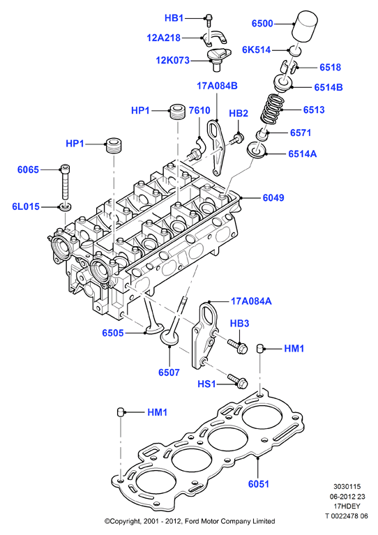 FORD 1 029 213 - Etansare, supape allinparts.ro