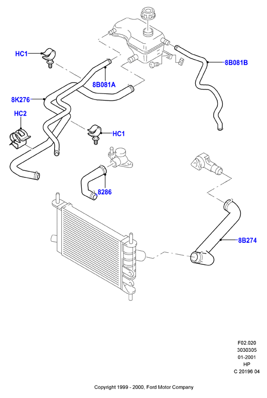 FORD 1037314 - Furtun radiator allinparts.ro