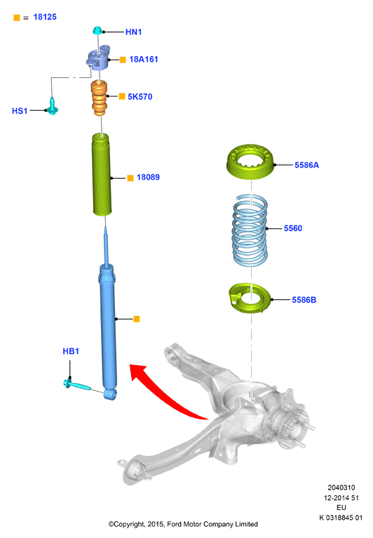 FORD 1898205 - Amortizor allinparts.ro
