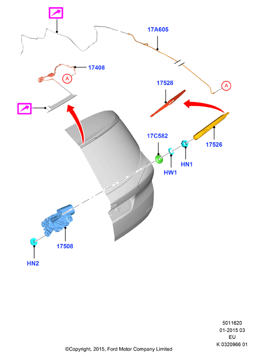 FORD 1686897 - Lamela stergator allinparts.ro
