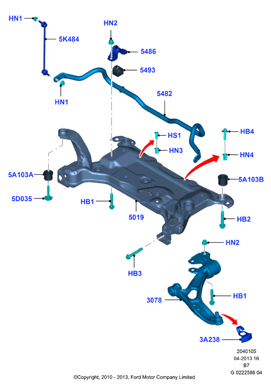 FORD 1865168 - Brat, suspensie roata allinparts.ro