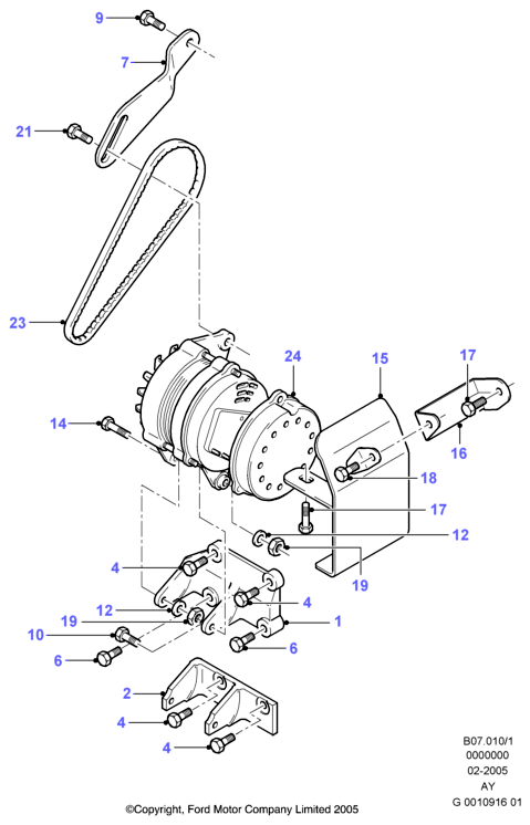 FORD 6158518 - Curea transmisie allinparts.ro
