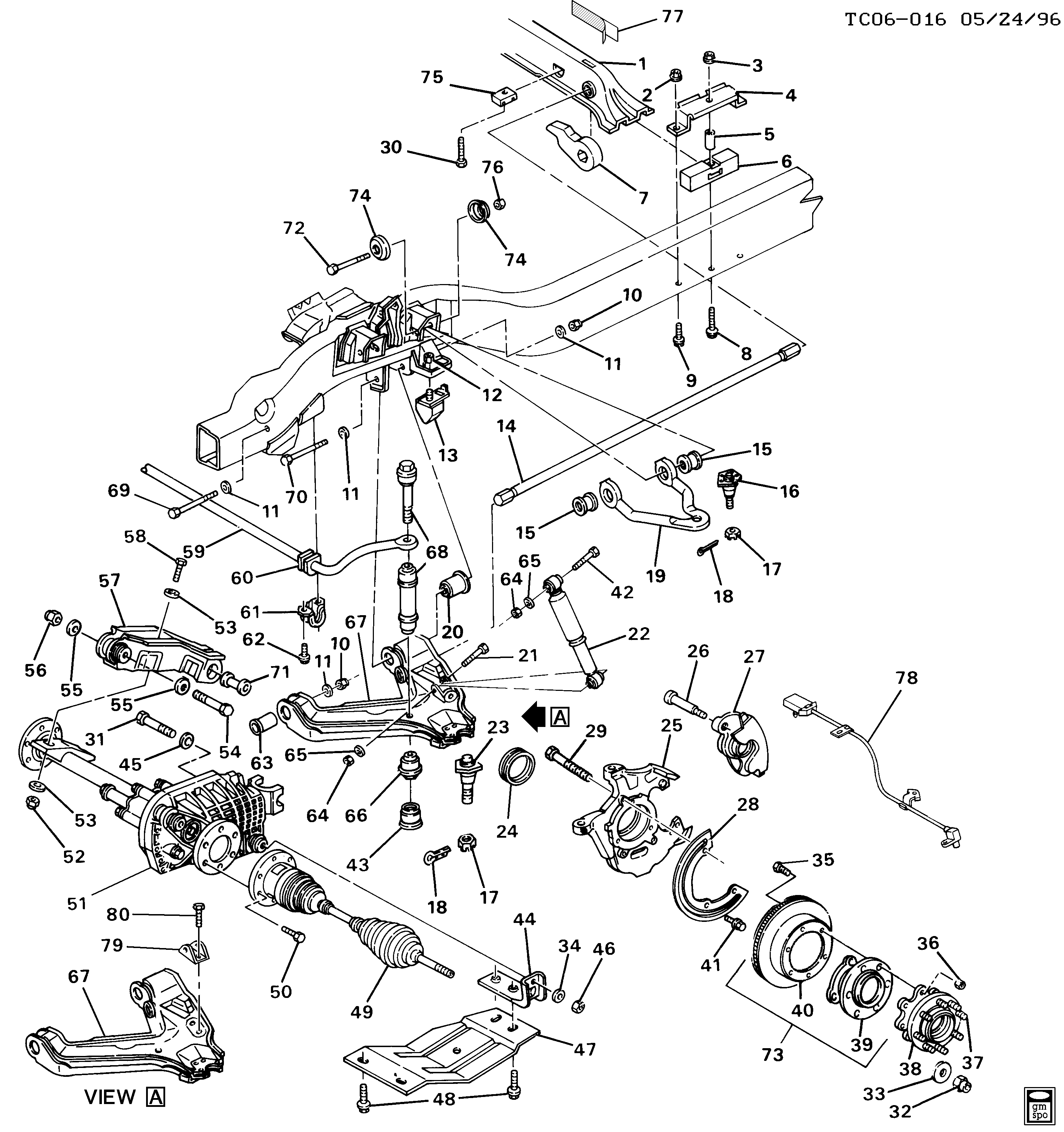 GM 12546193 - Brat / bieleta suspensie, stabilizator allinparts.ro