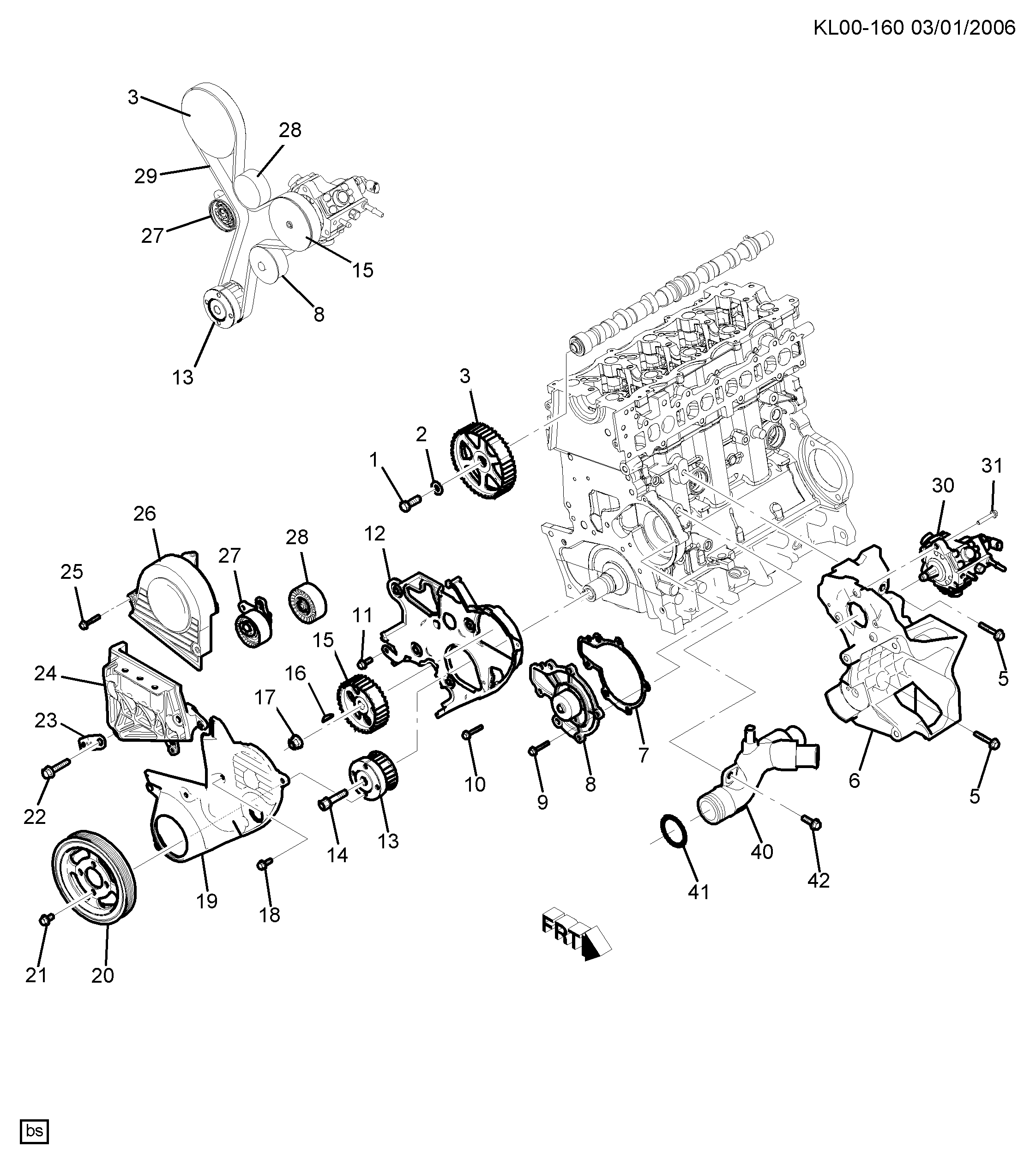 DAEWOO 25183429 - Pompa apa allinparts.ro