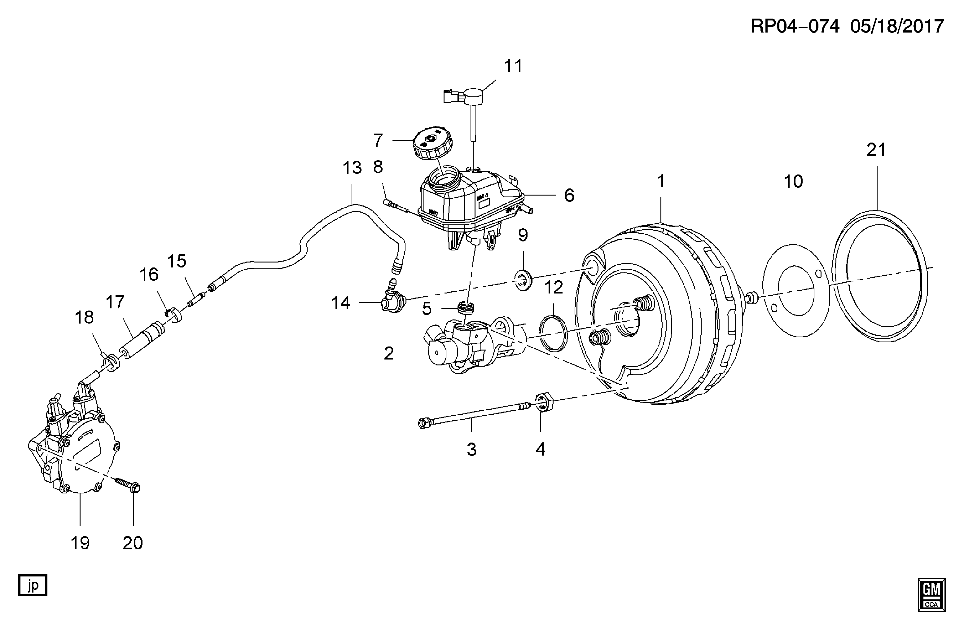 GM 13286439 - Amplificare frane allinparts.ro