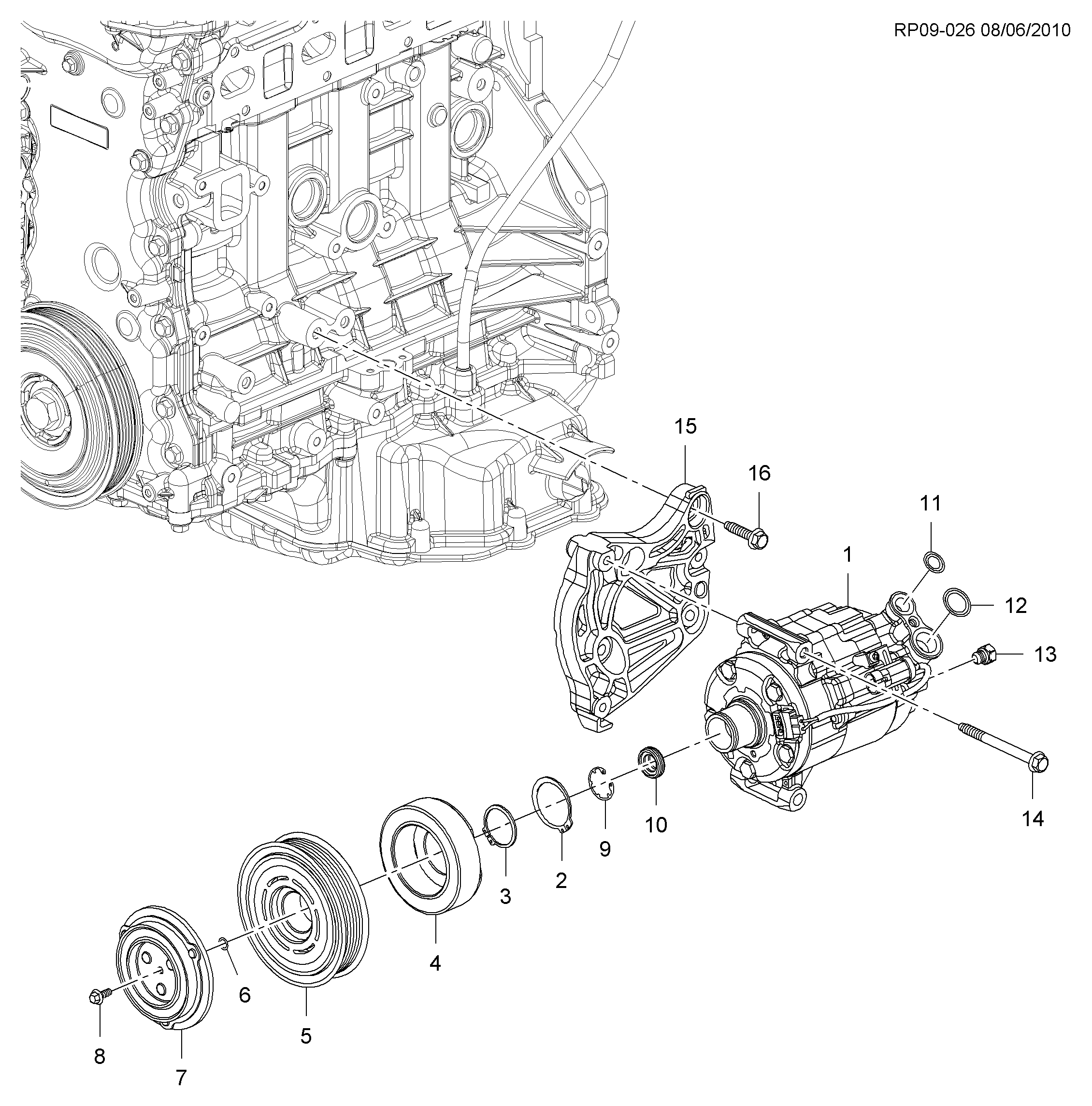 GM 13339088 - Compresor, climatizare allinparts.ro